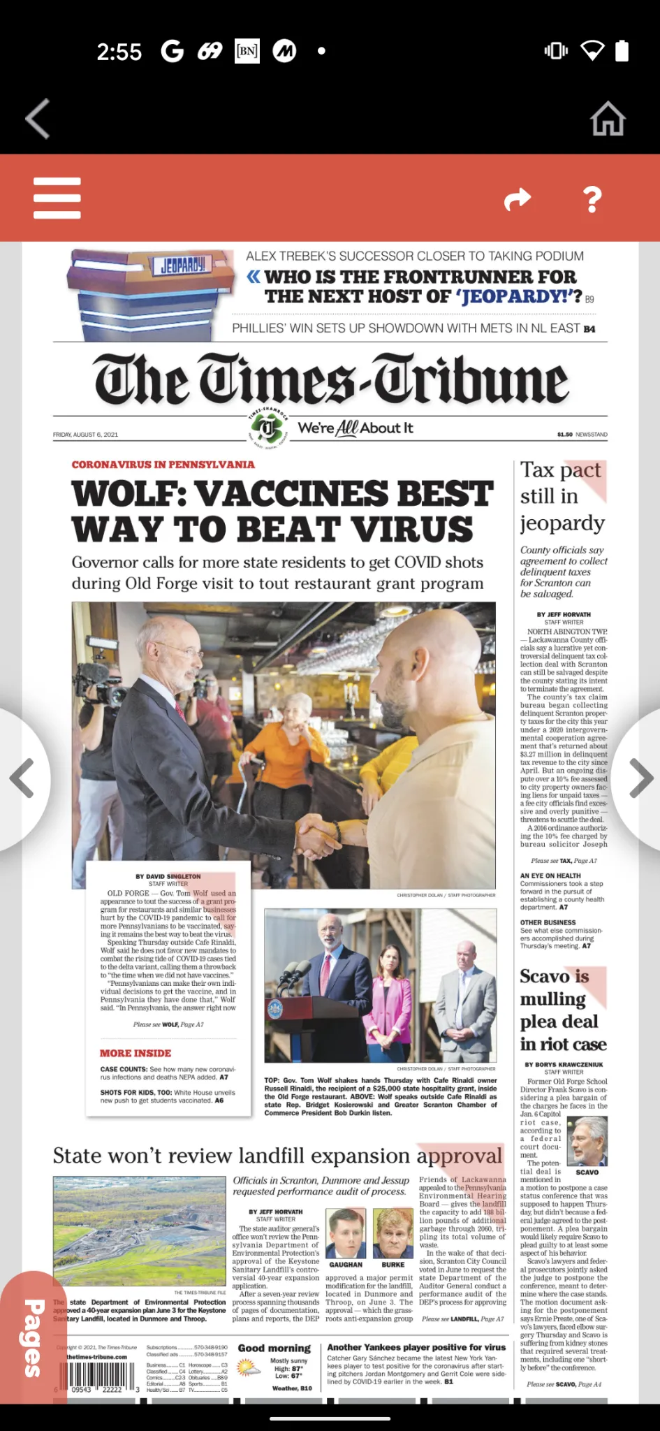 The Scranton Times-Tribune | Indus Appstore | Screenshot