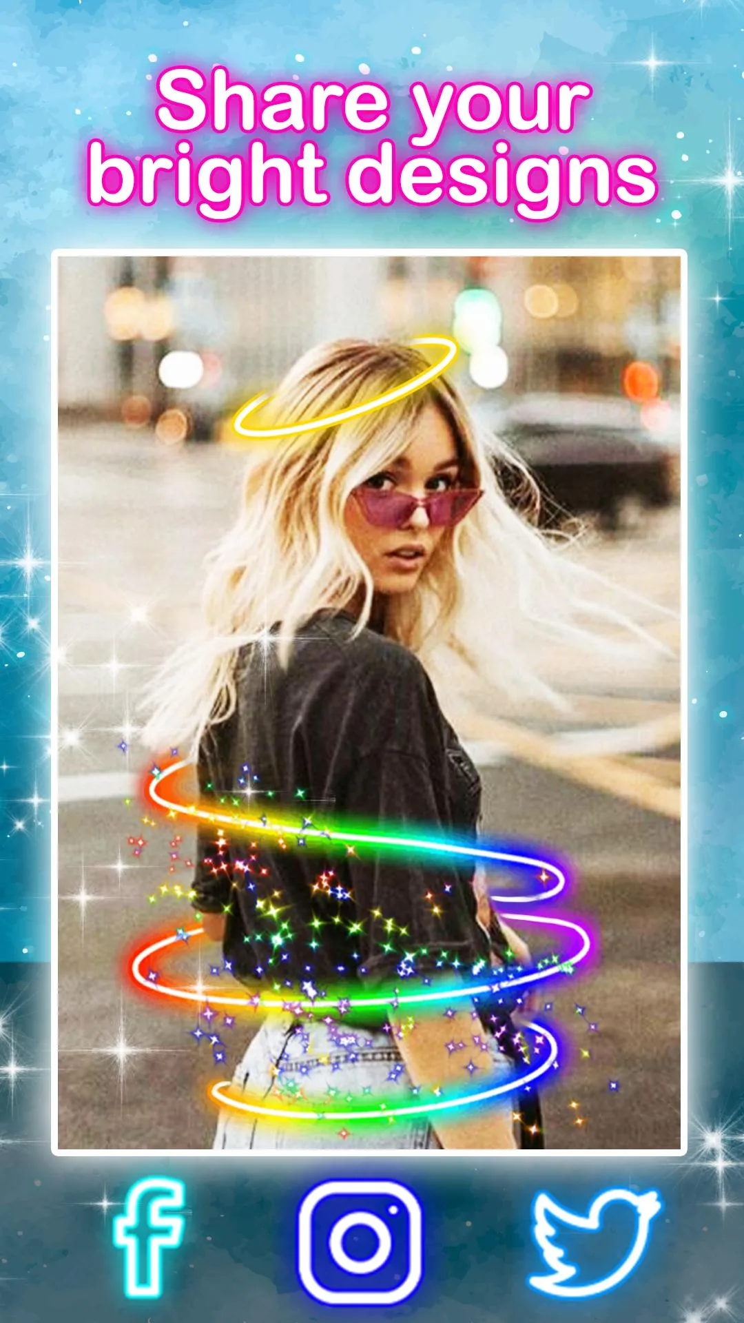 Neon Wings Photo Editor | Indus Appstore | Screenshot