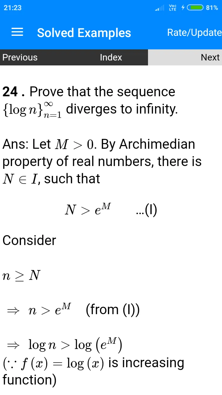 Sequences of Real Numbers | Indus Appstore | Screenshot