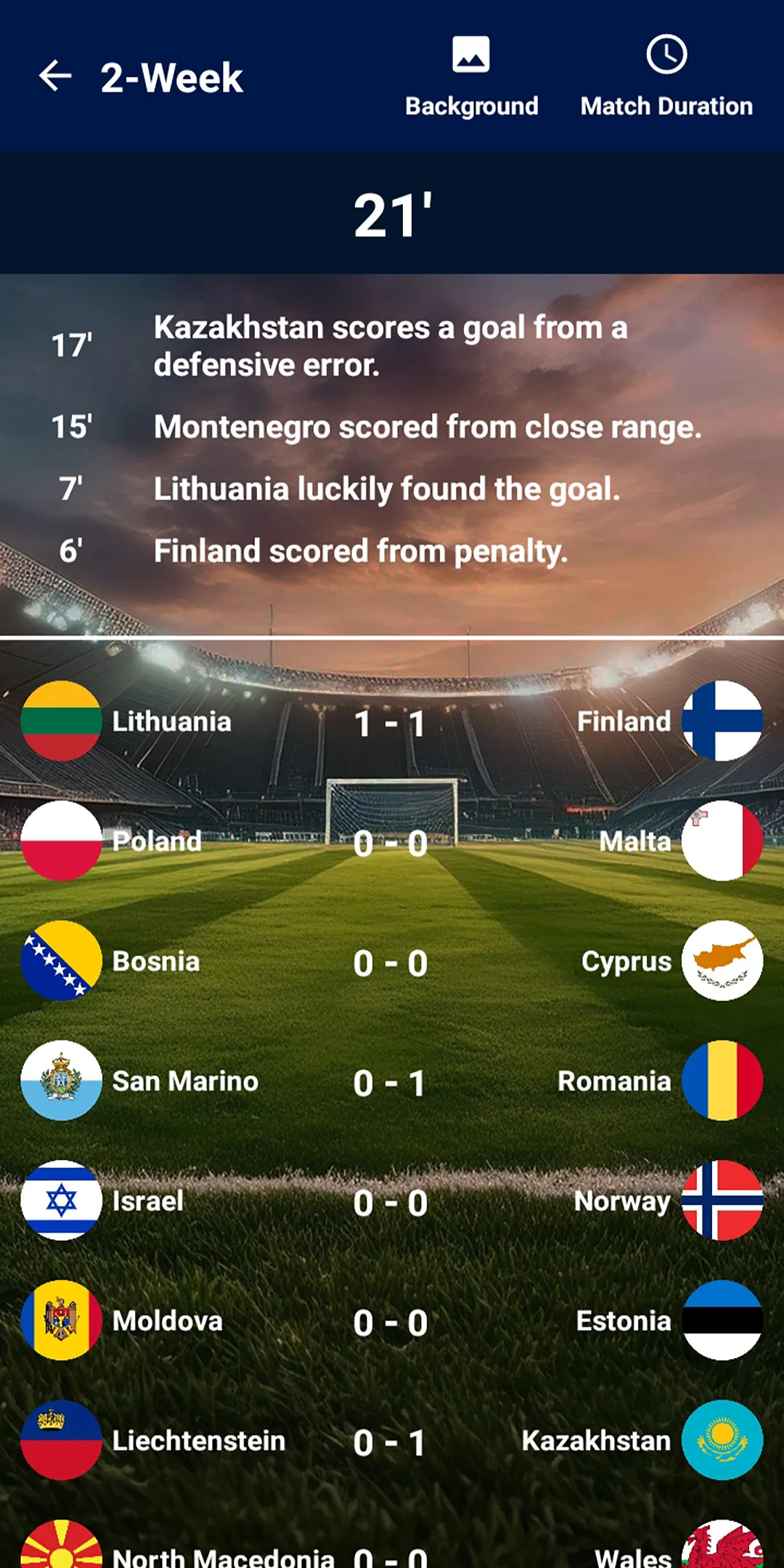 World Tournaments Simulator 24 | Indus Appstore | Screenshot