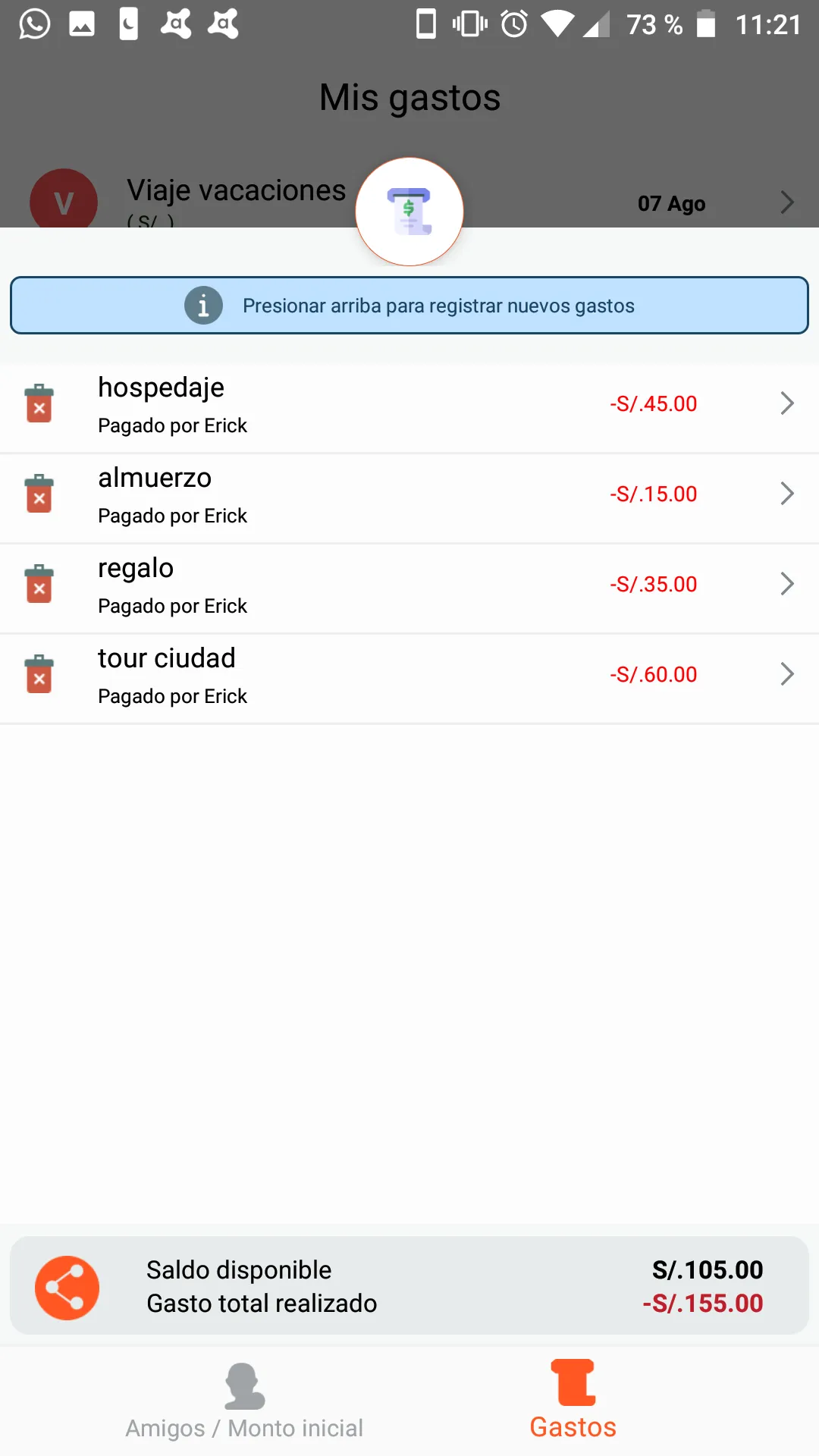 Notas de gastos | Indus Appstore | Screenshot