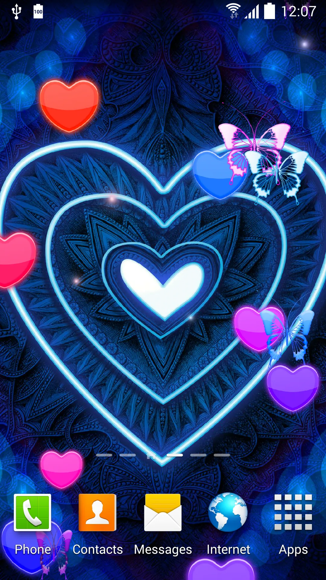 Hearts Live Wallpaper | Indus Appstore | Screenshot