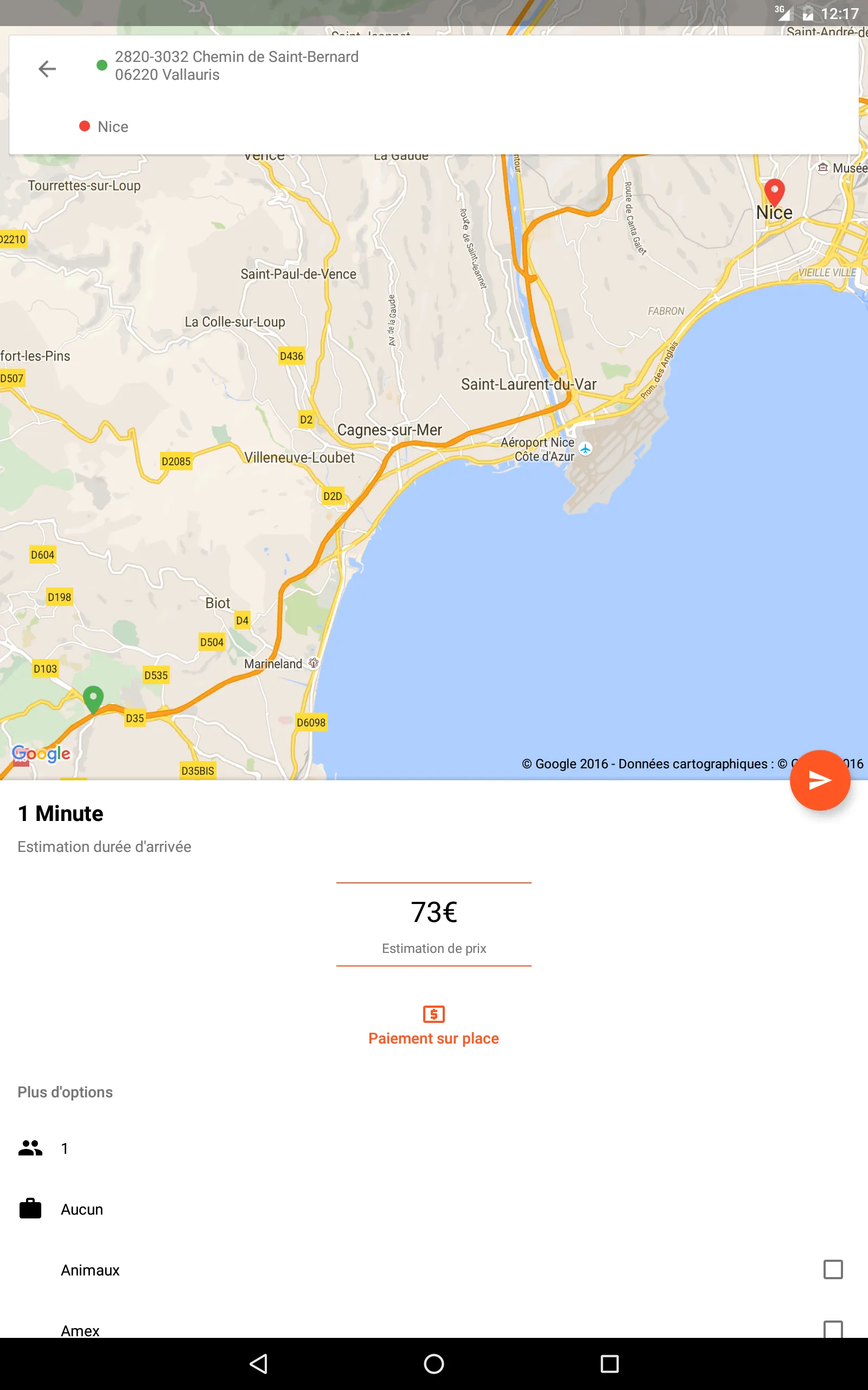 Taxi Toulouse | Indus Appstore | Screenshot