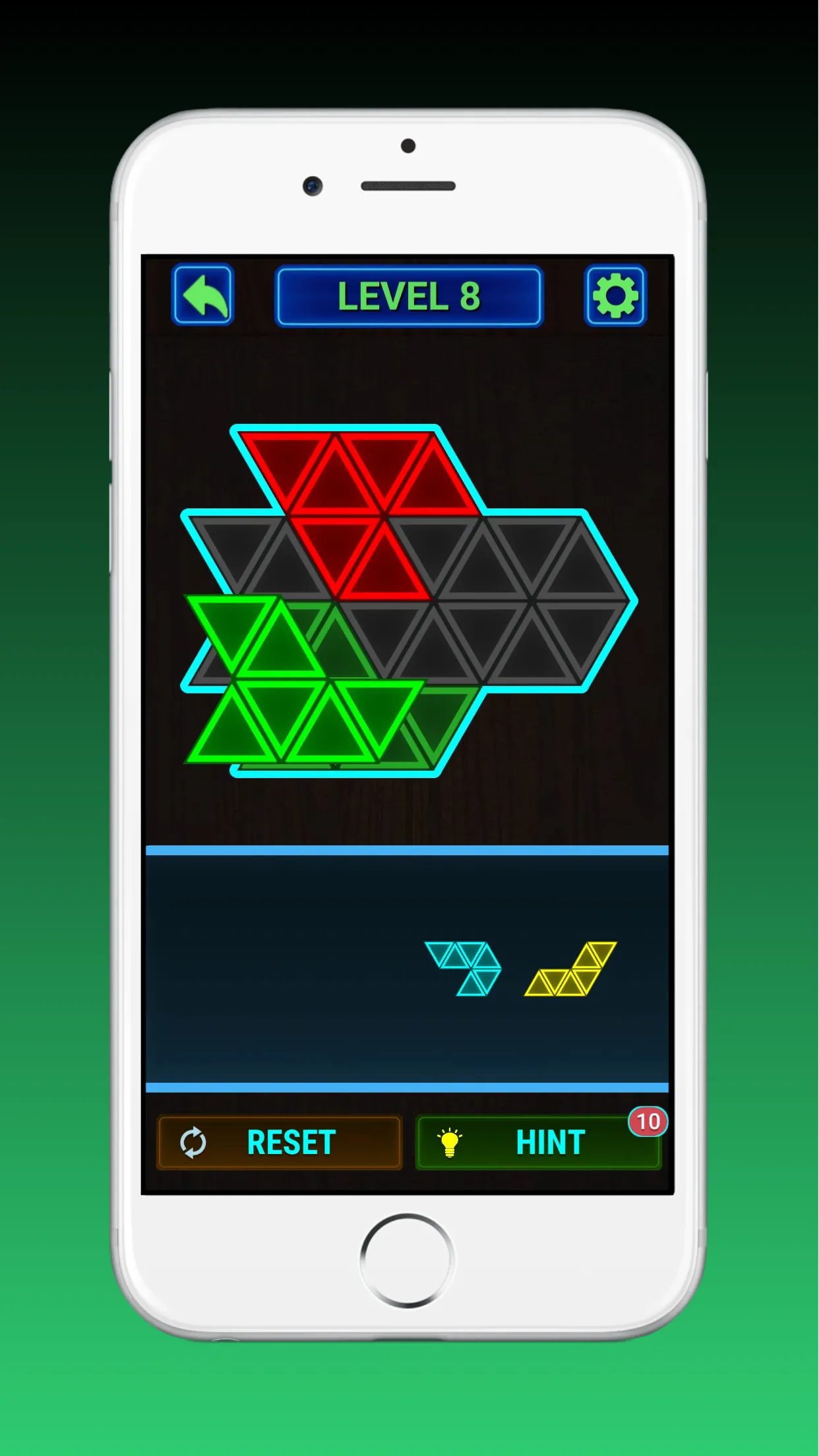 Glow Block Triangle Puzzle | Indus Appstore | Screenshot