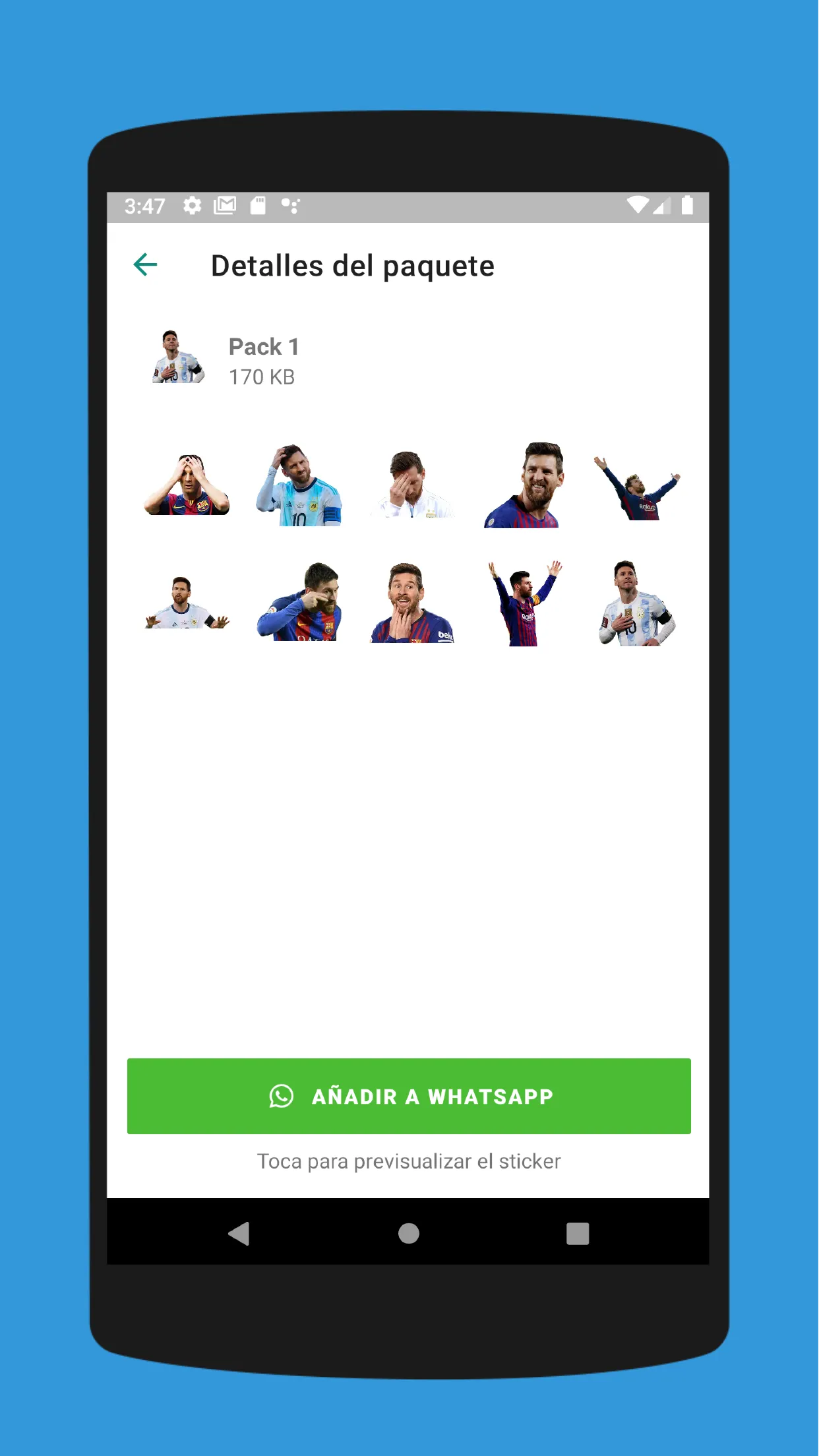 Messi Stickers 2022 | Indus Appstore | Screenshot