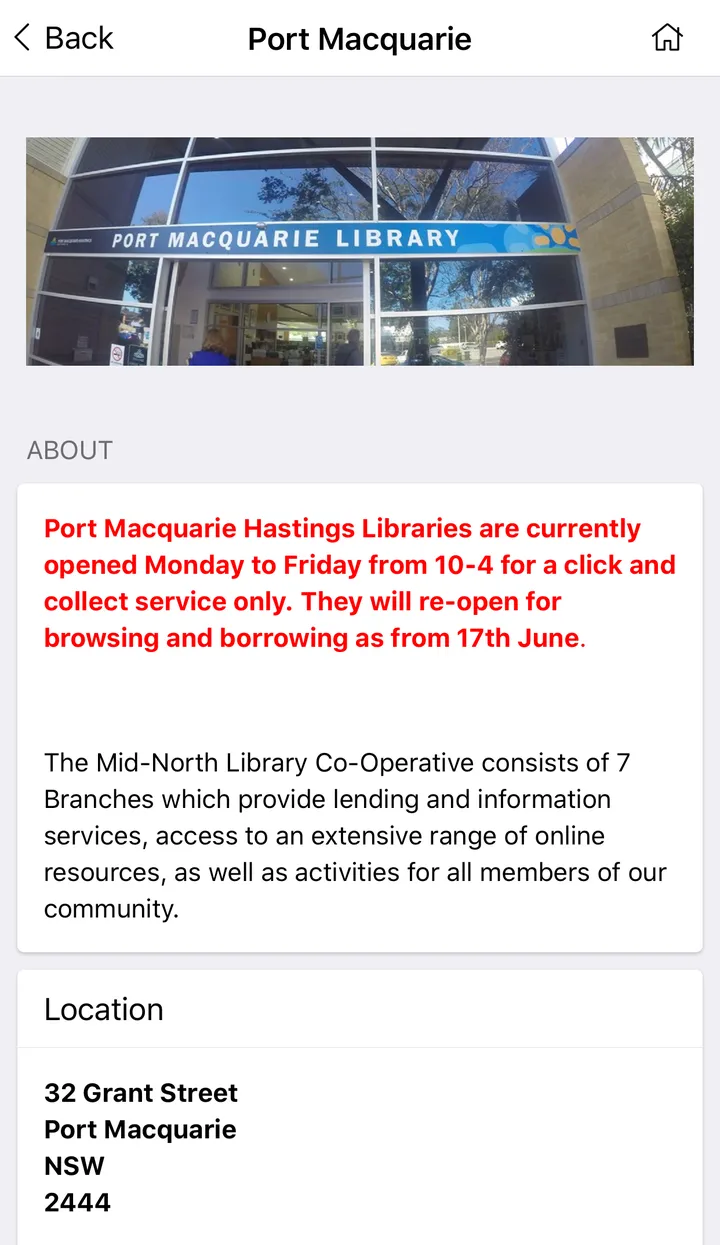 Mid North Coast Library Servic | Indus Appstore | Screenshot