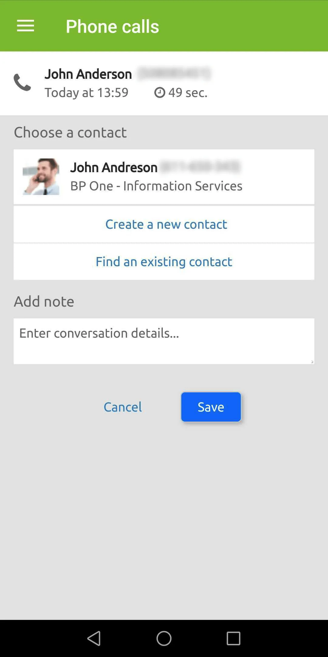 Call Tracker for Livespace CRM | Indus Appstore | Screenshot