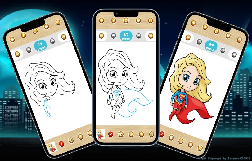 How to draw superheroes | Indus Appstore | Screenshot