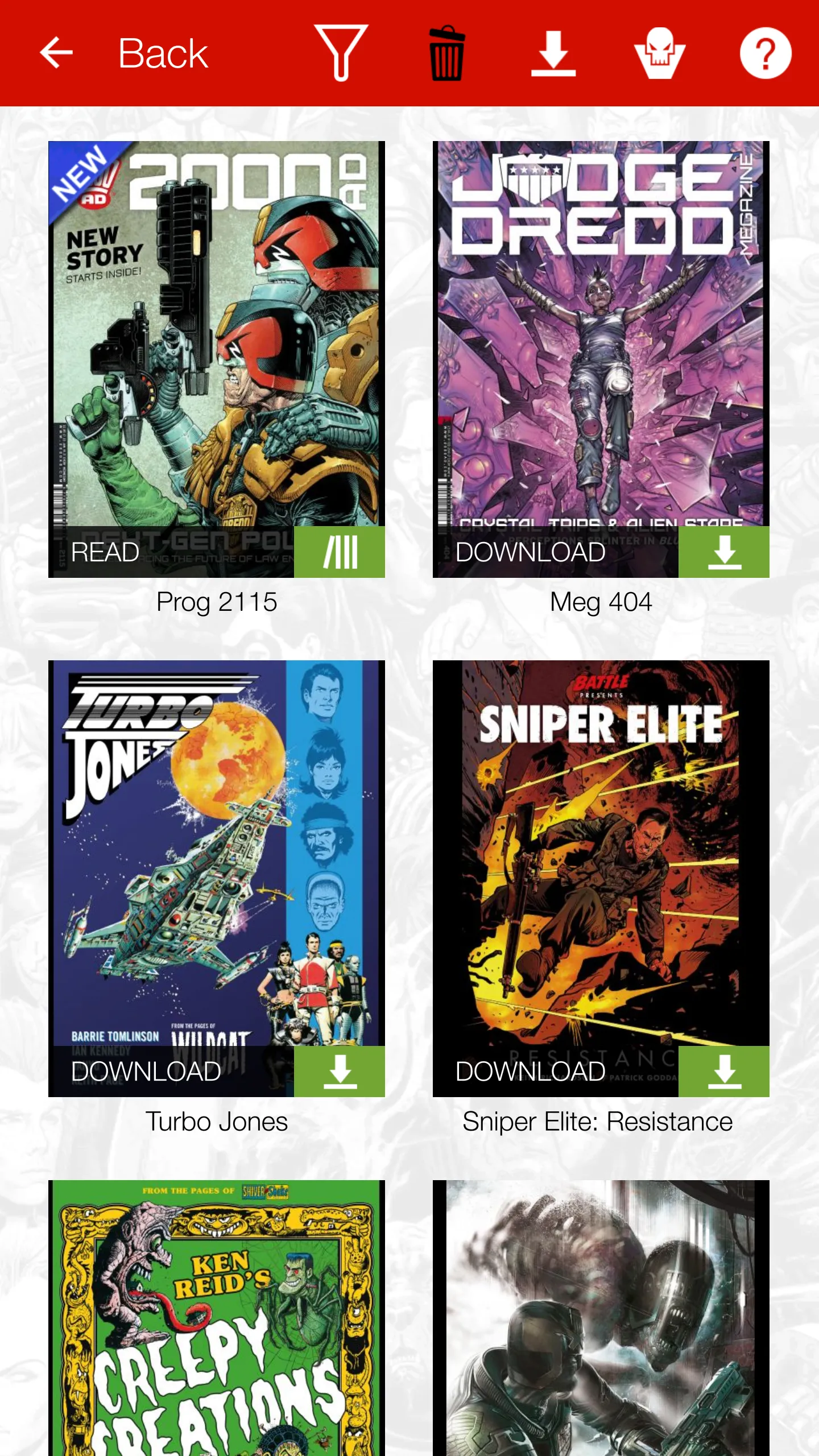 2000 AD Comics and Judge Dredd | Indus Appstore | Screenshot