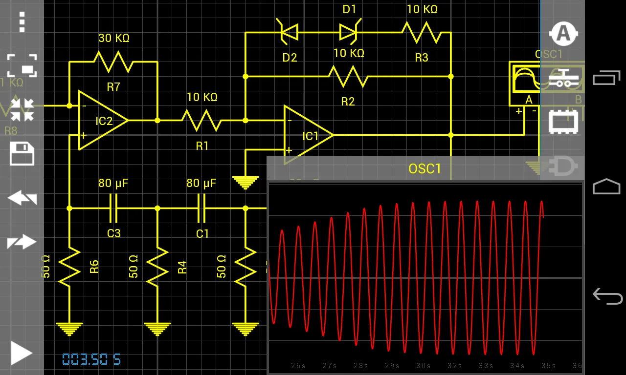 Droid Tesla Circuit Simulator | Indus Appstore | Screenshot