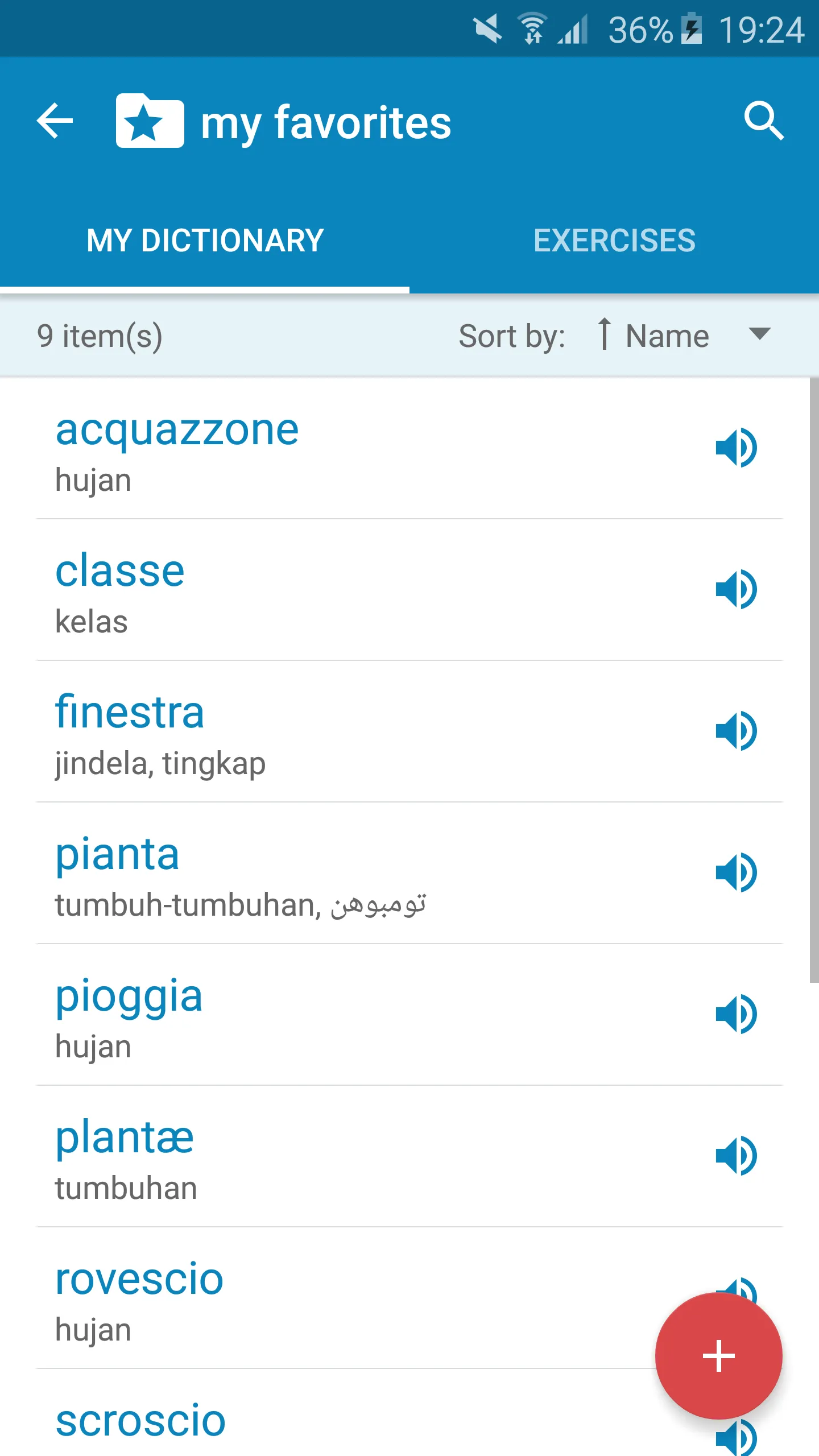 Italian-Malay Dictionary | Indus Appstore | Screenshot