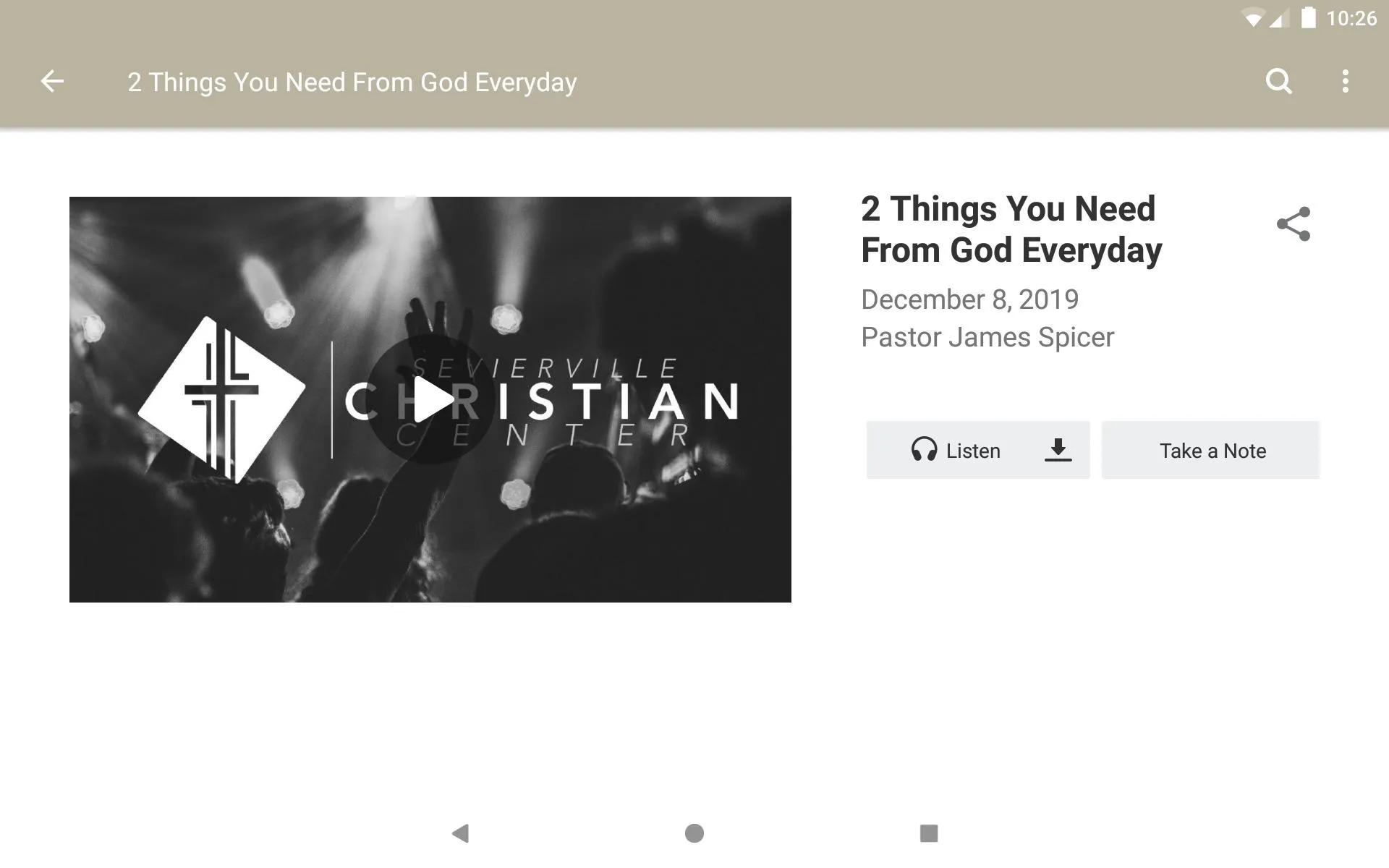 Sevierville Christian Center | Indus Appstore | Screenshot