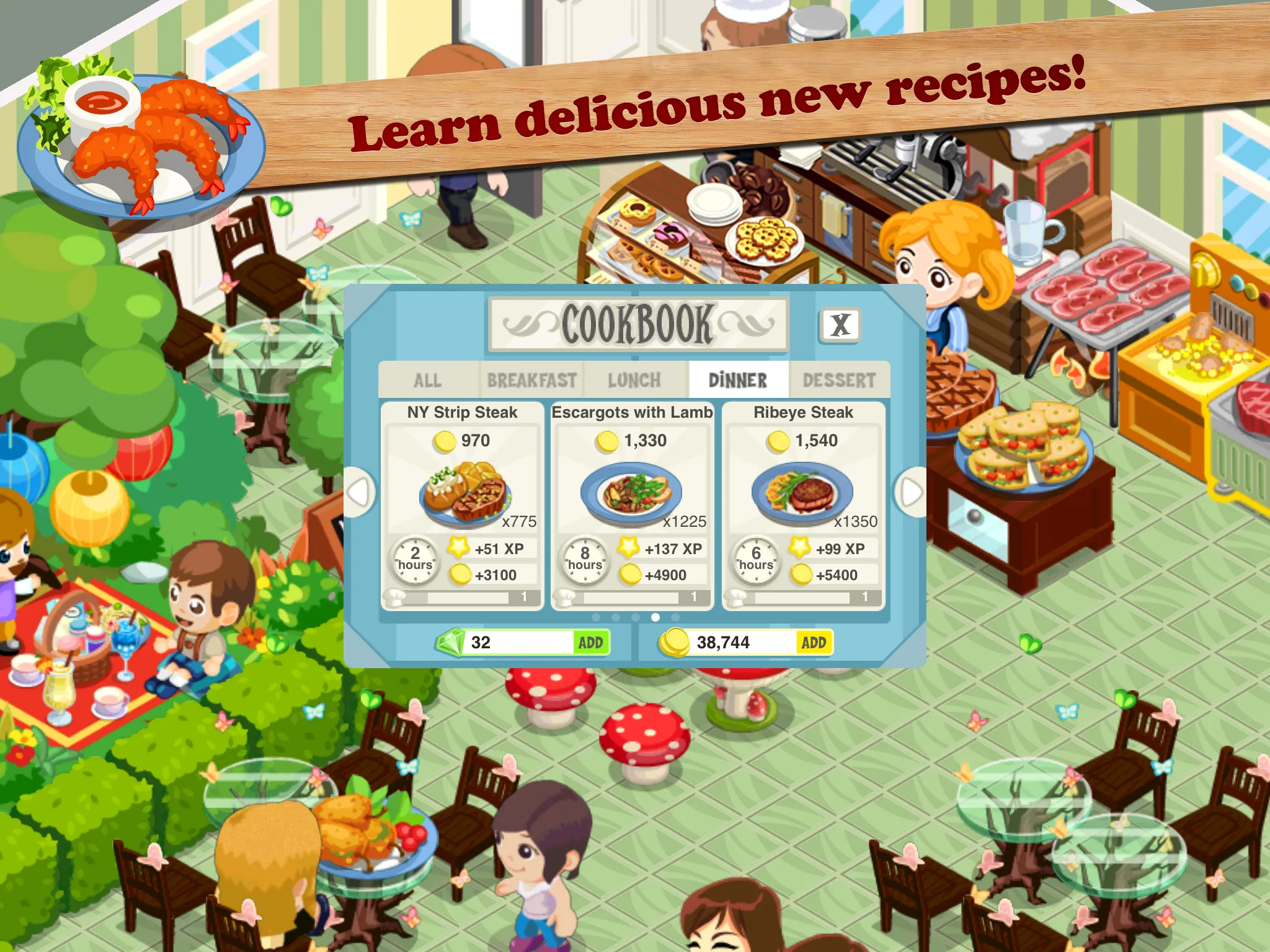 Restaurant Story: Hot Rod Cafe | Indus Appstore | Screenshot