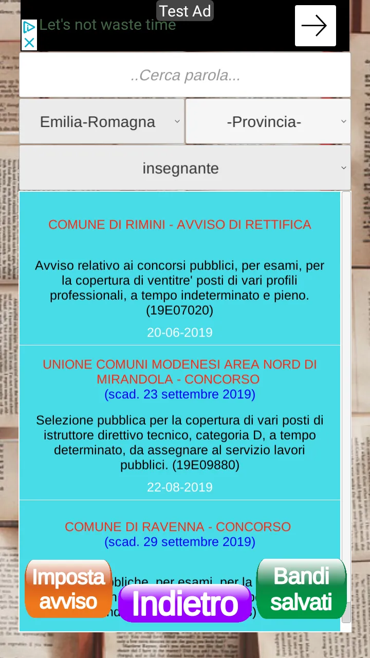 Avviso concorso-Cerca i bandi | Indus Appstore | Screenshot