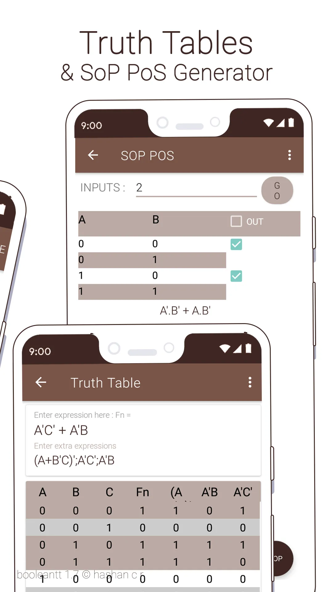 BooleanTT - Boolean Algebra | Indus Appstore | Screenshot