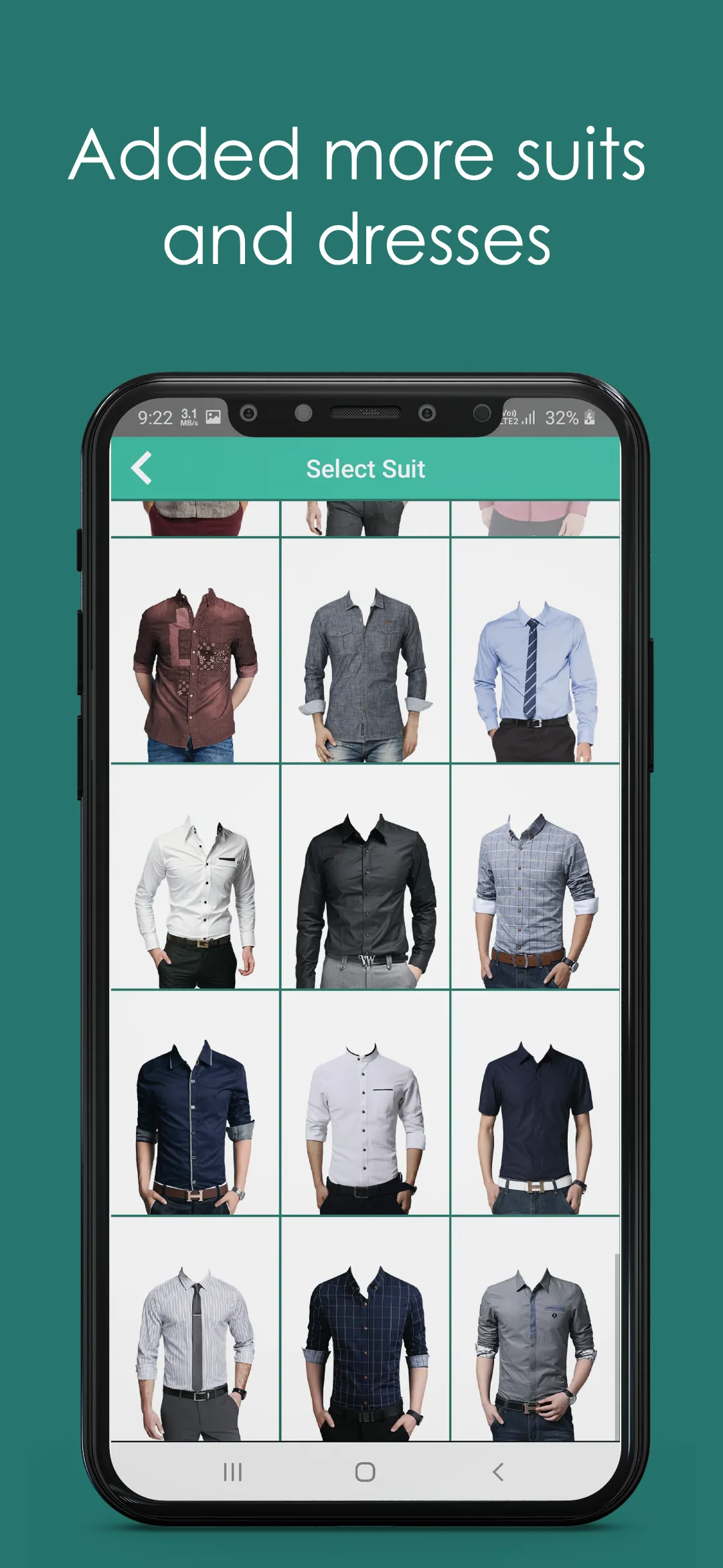 Men Formal Shirt Photo Editor | Indus Appstore | Screenshot