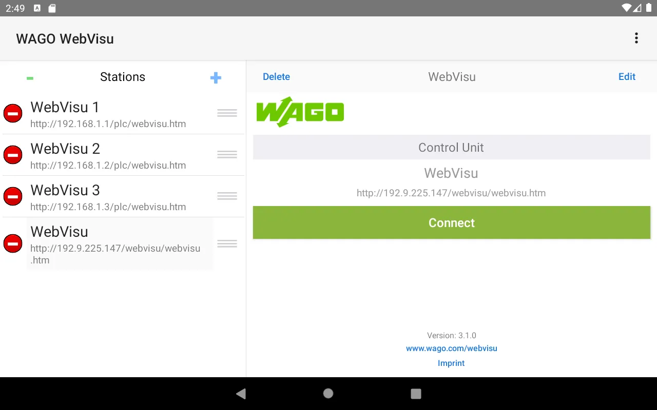 WAGO WebVisu | Indus Appstore | Screenshot