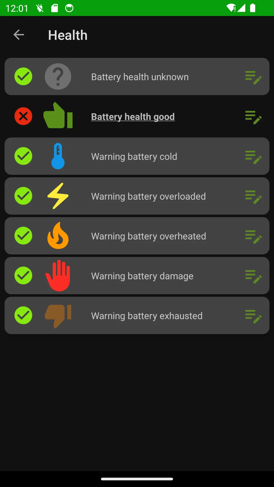 110 Talking Battery Alarm | Indus Appstore | Screenshot