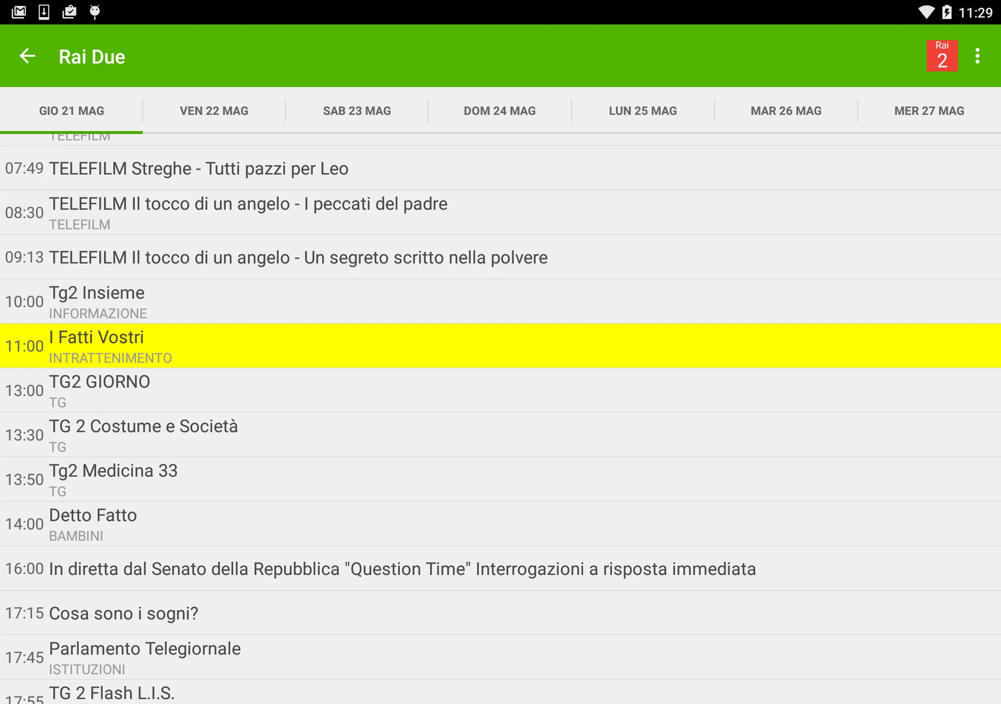 TV Guide Italy | Indus Appstore | Screenshot