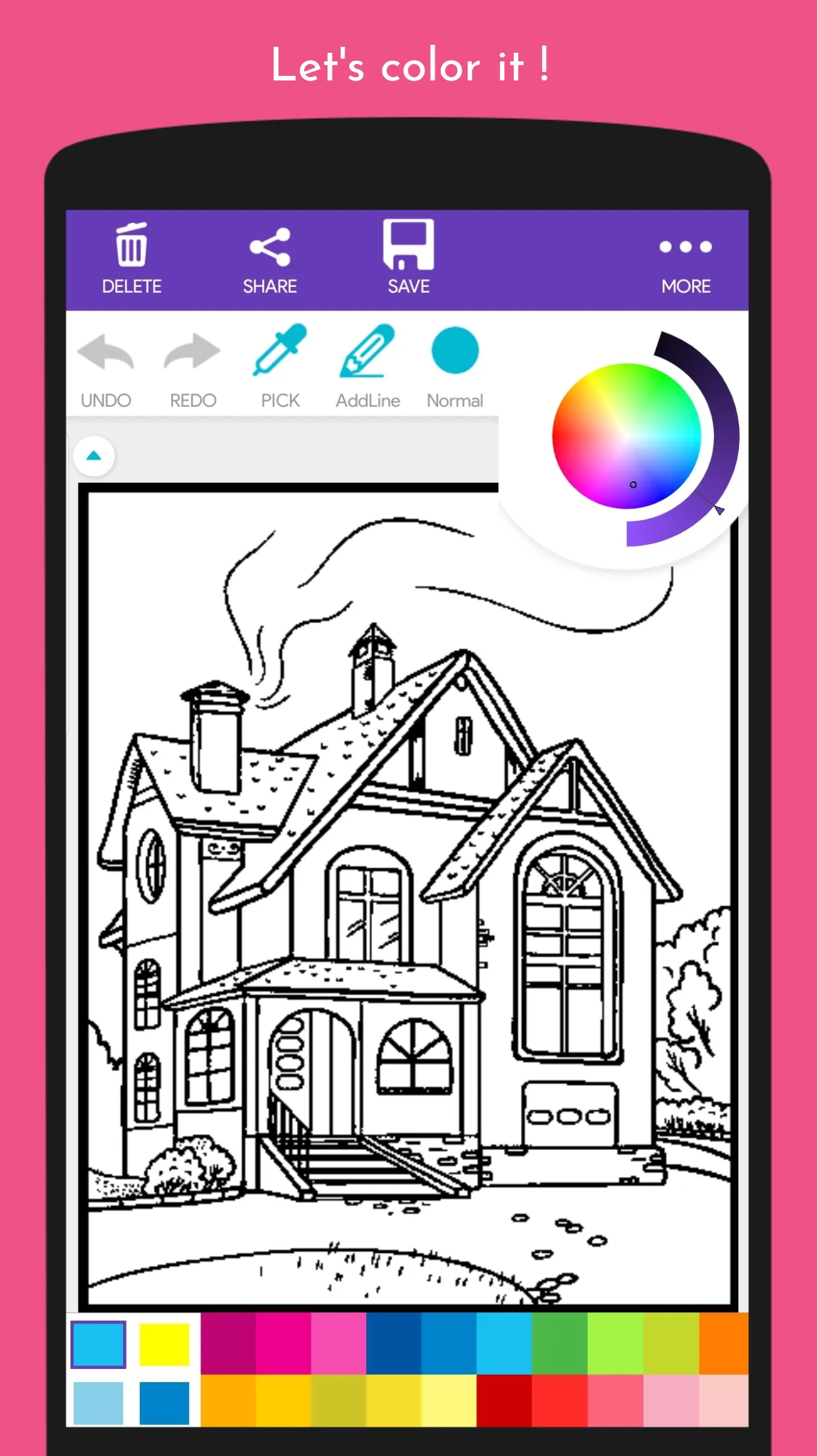 ColorFun: House Coloring Book | Indus Appstore | Screenshot