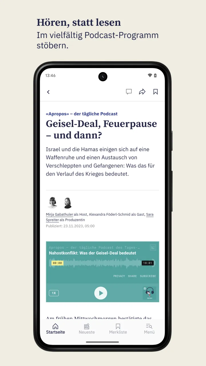 Zürichsee-Zeitung - News | Indus Appstore | Screenshot