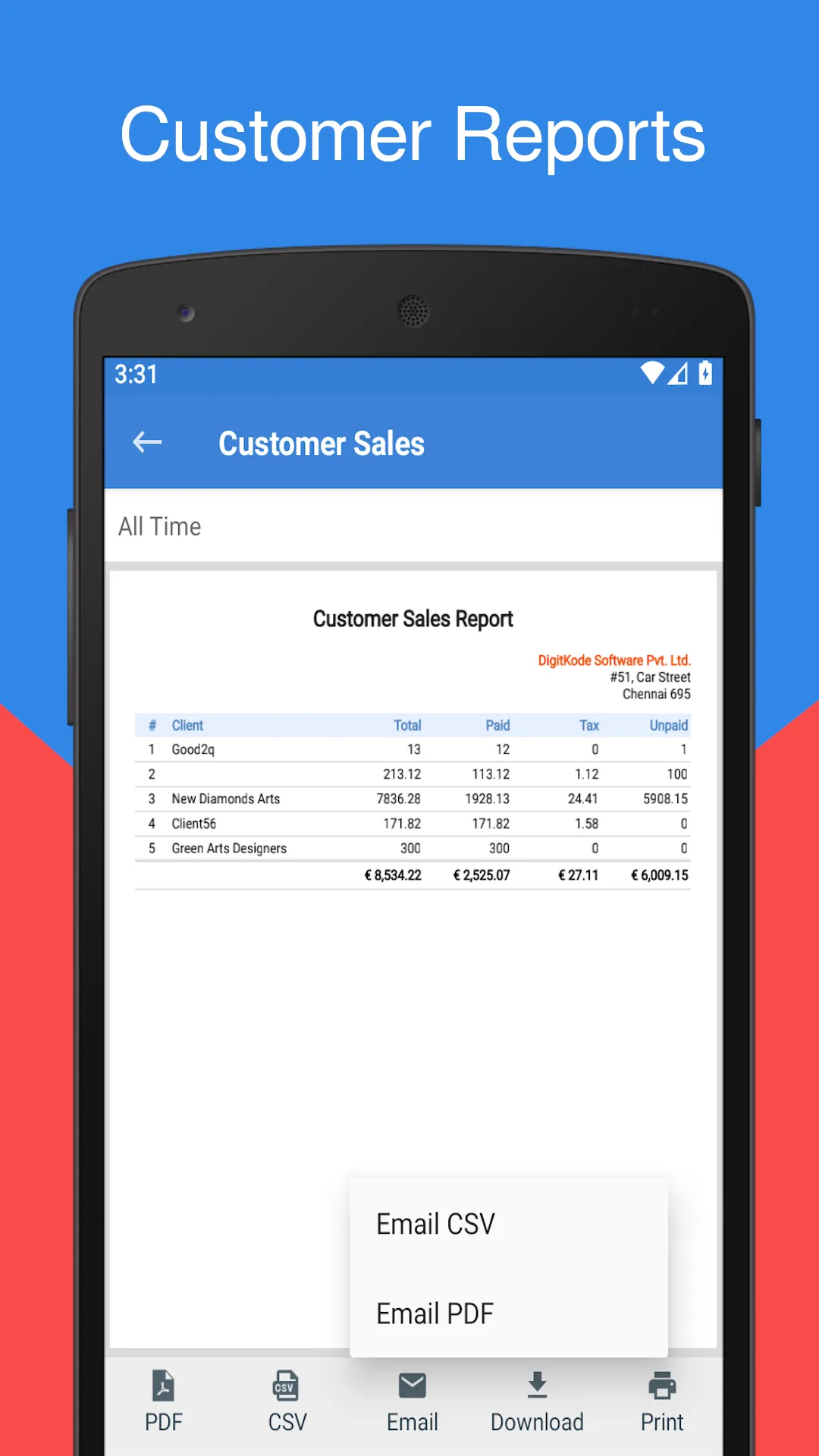 InvoiceTemple: Invoice billing | Indus Appstore | Screenshot