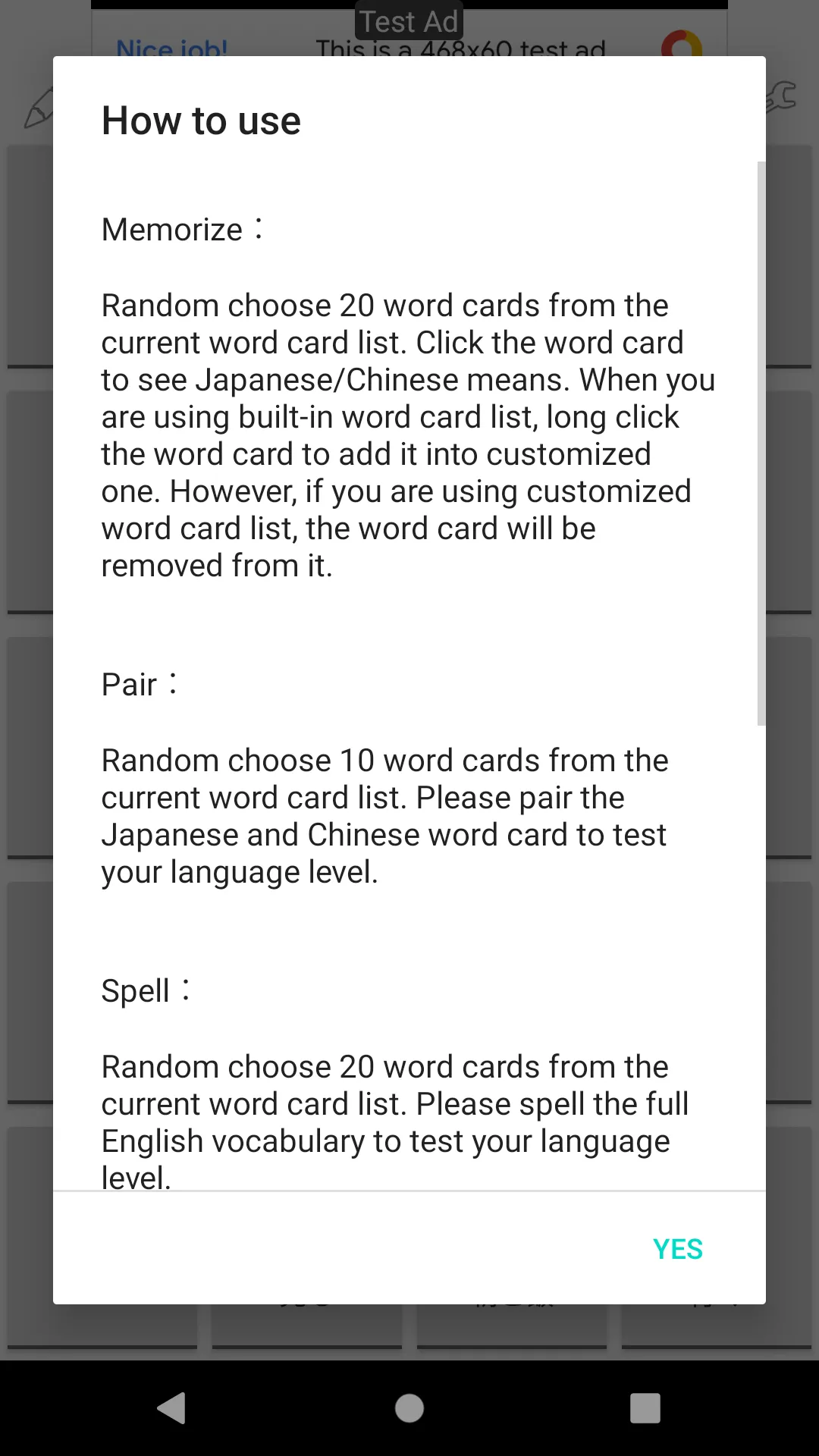 Japanese-Chinese Word Card Gam | Indus Appstore | Screenshot