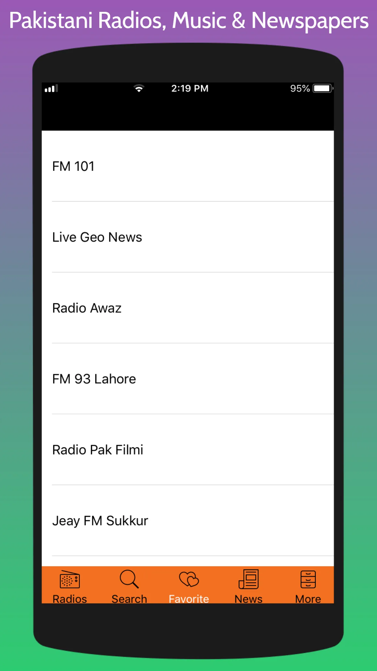 Pakistani Radios News & Music | Indus Appstore | Screenshot