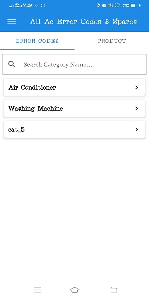 All Ac Error Codes & Spares | Indus Appstore | Screenshot