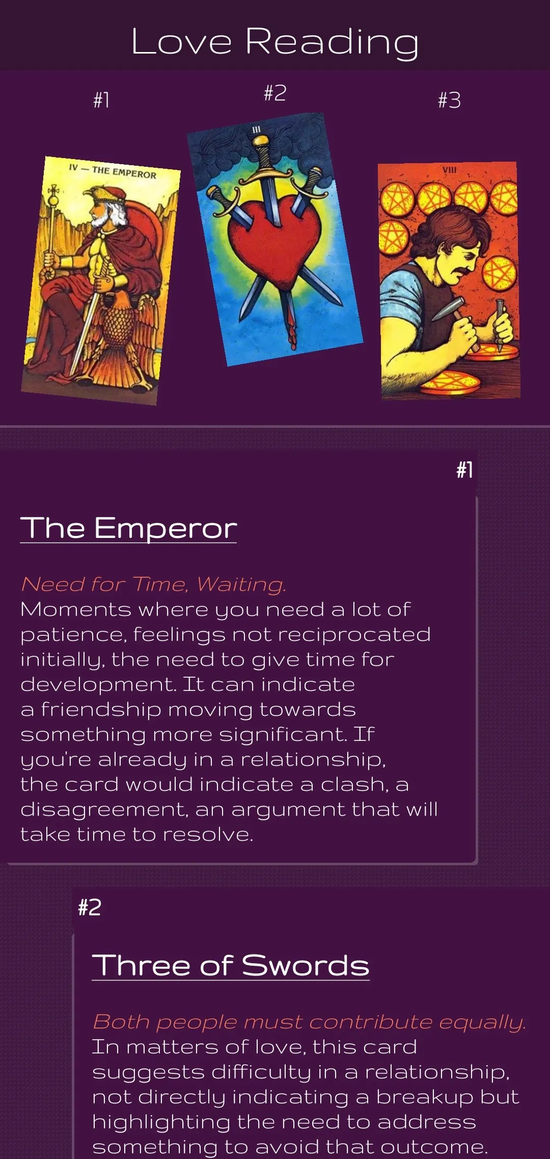 Tarot Daily: card reading | Indus Appstore | Screenshot