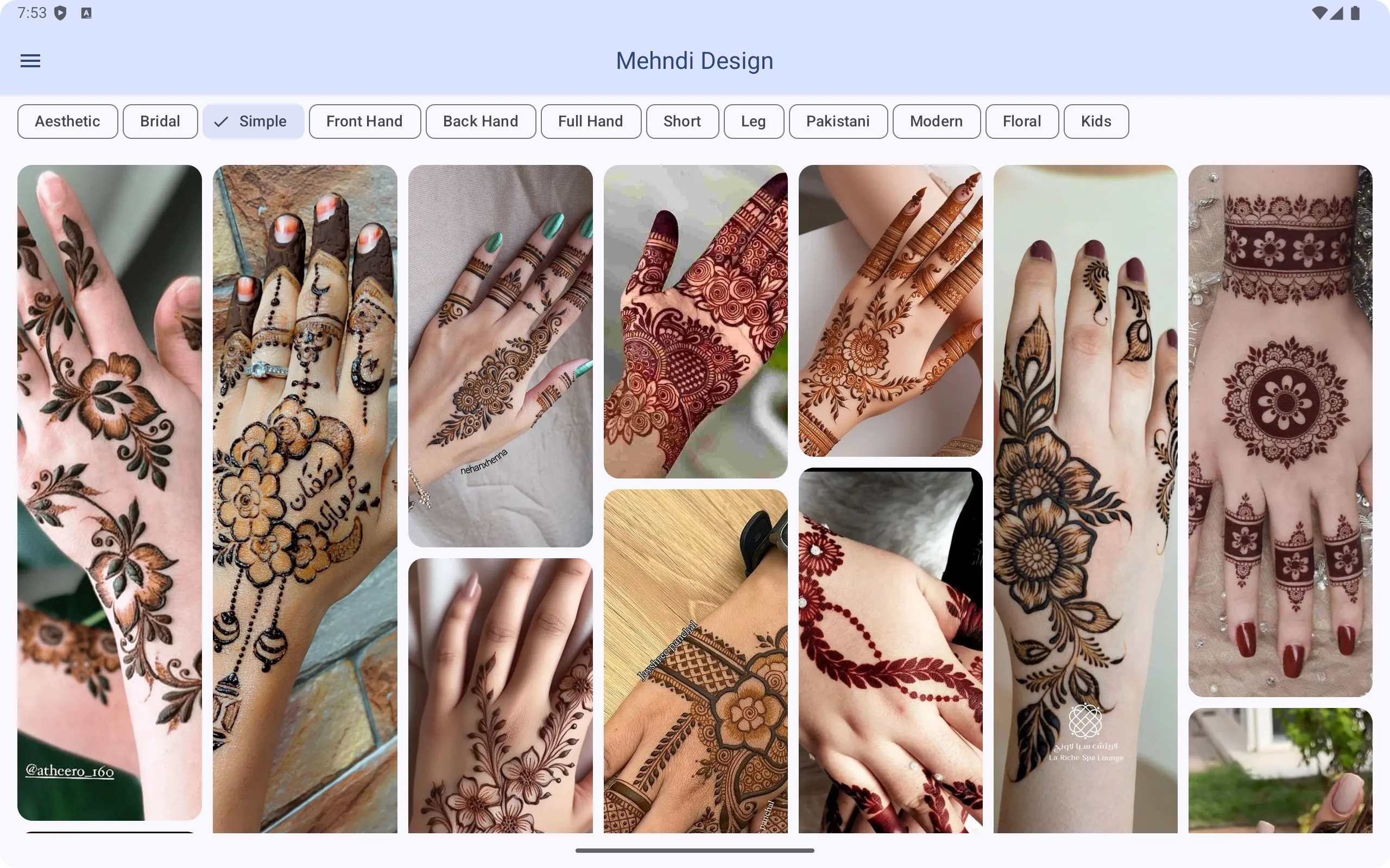 Mehndi Design (Offline) | Indus Appstore | Screenshot