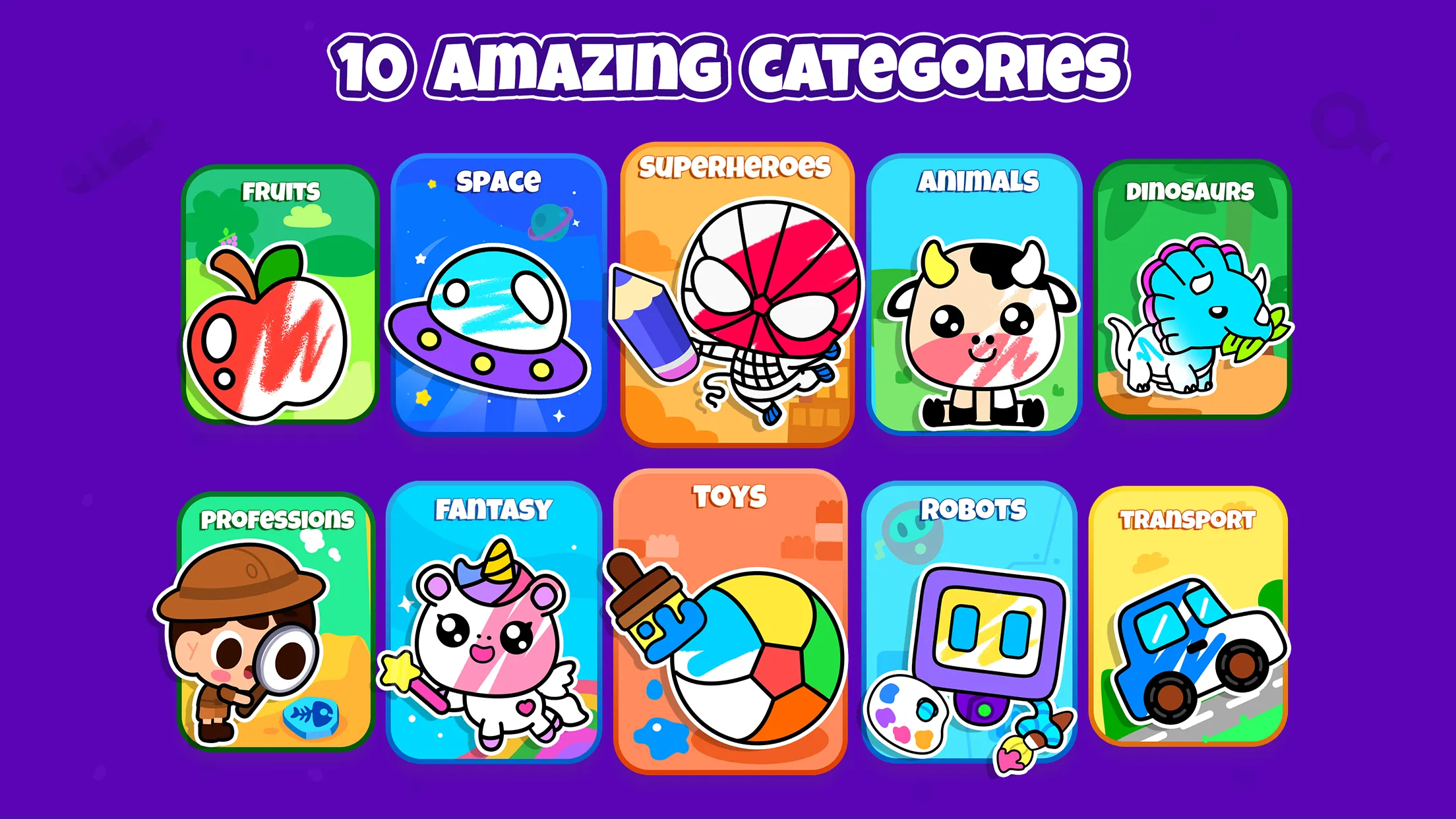 Kids Coloring Pages For Boys | Indus Appstore | Screenshot