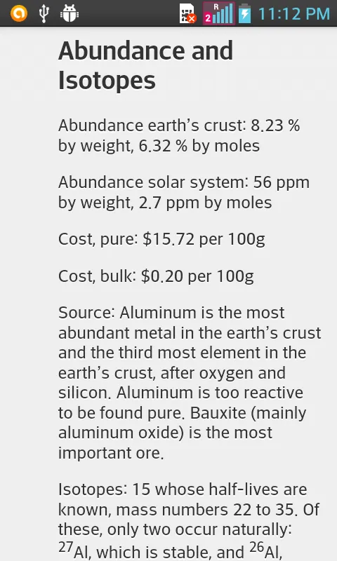 Chemical Element Dictionary | Indus Appstore | Screenshot