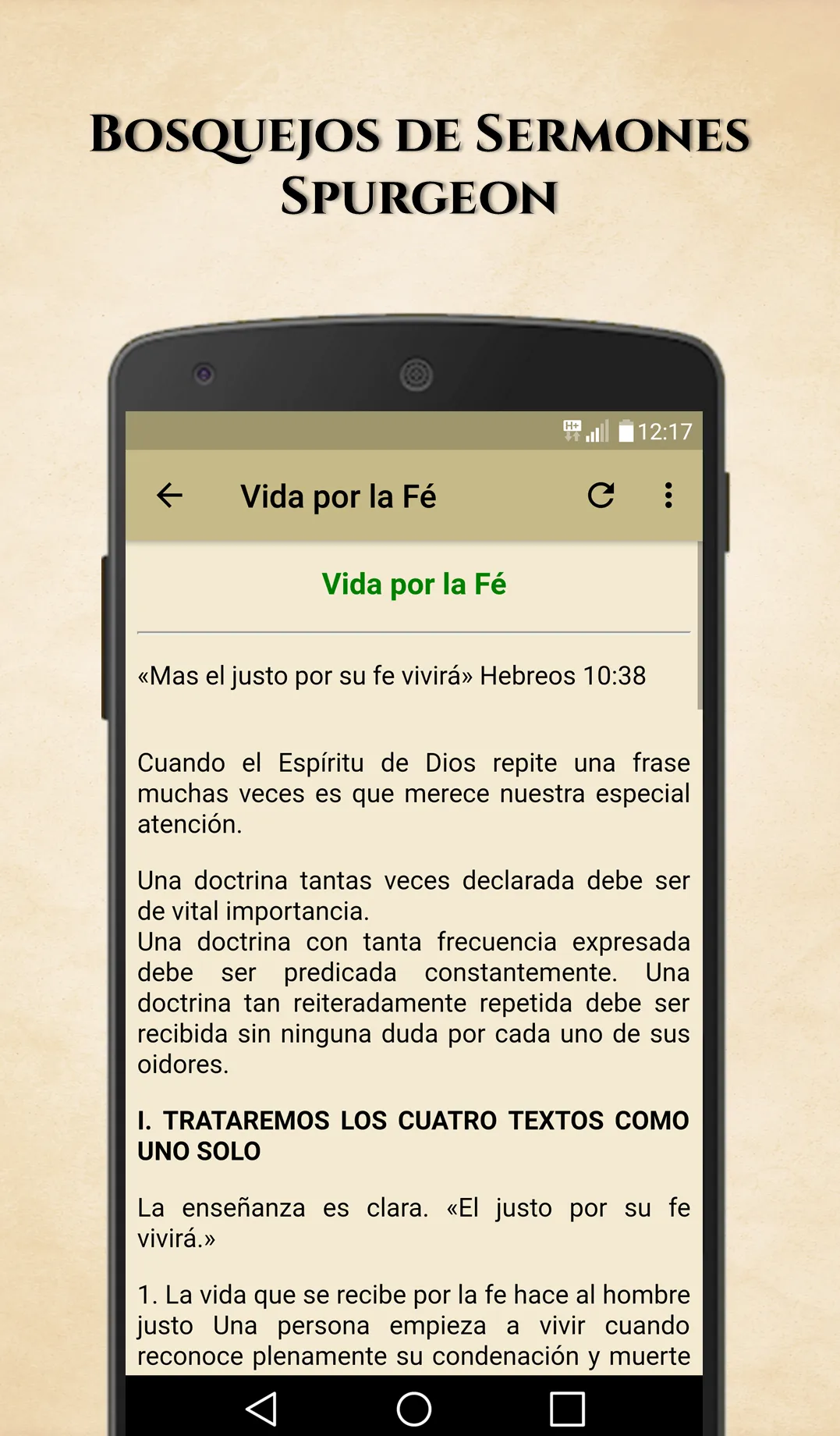 Bosquejos de Sermones Spurgeon | Indus Appstore | Screenshot