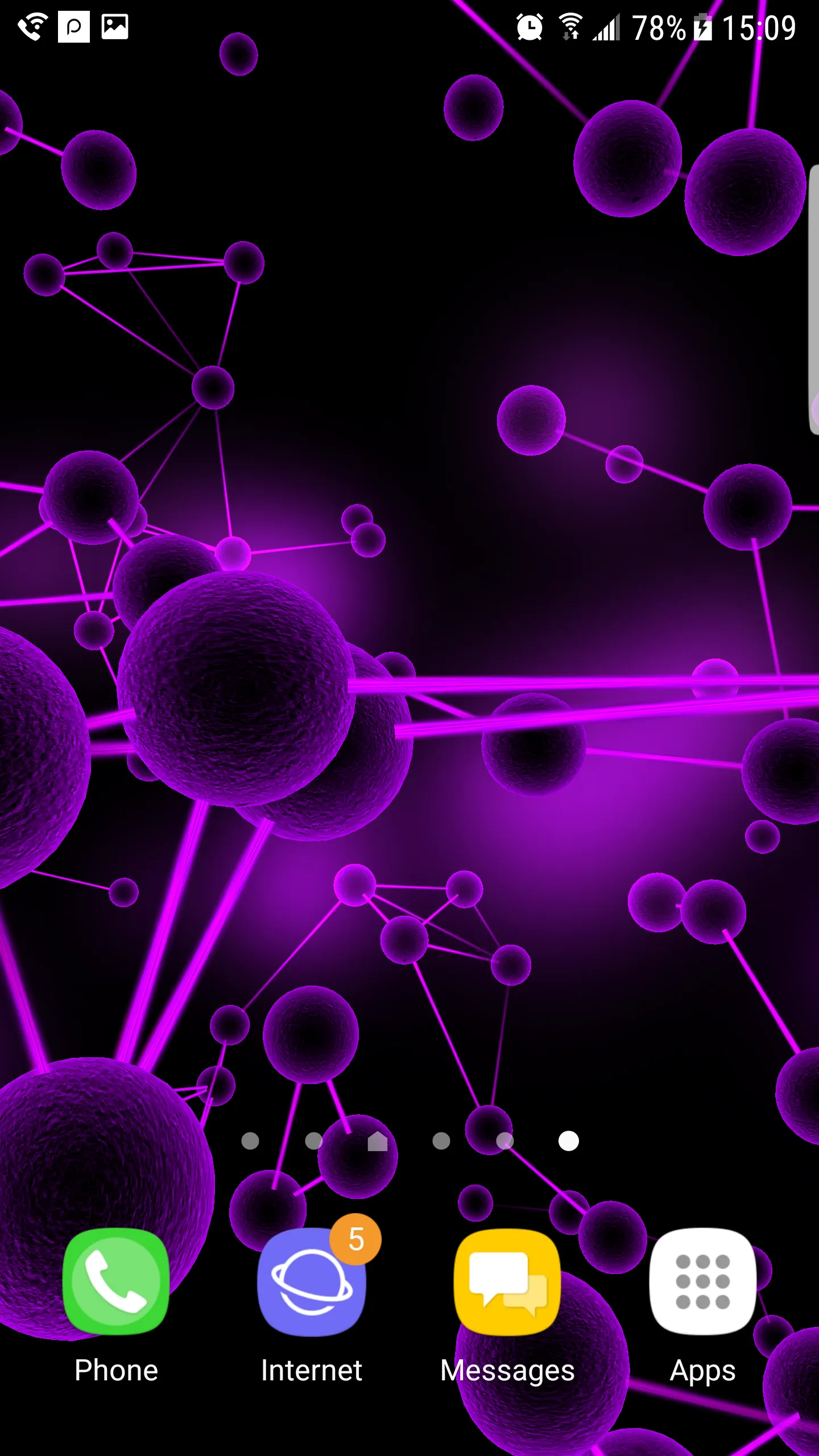 Molecules 3D Live Wallpaper | Indus Appstore | Screenshot