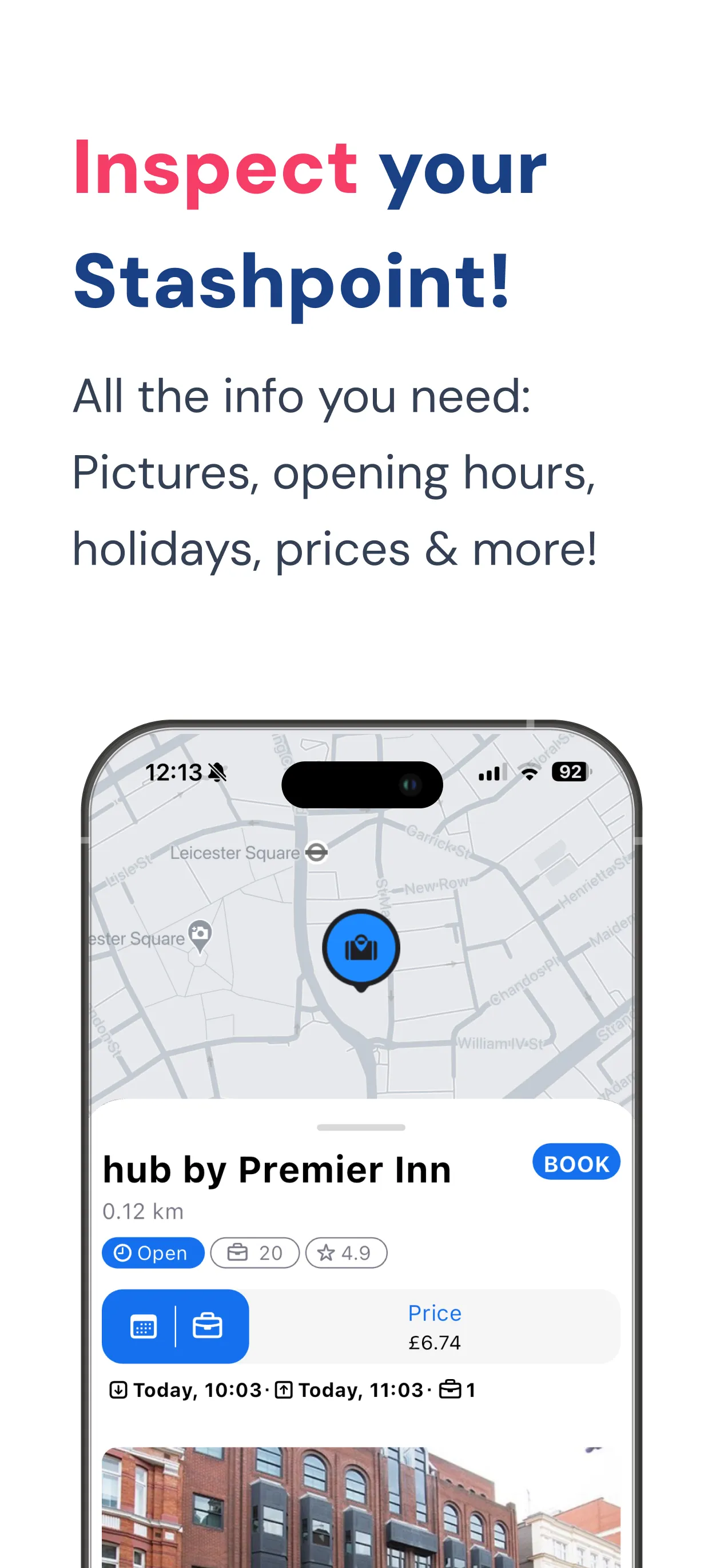 Stasher Luggage Storage | Indus Appstore | Screenshot