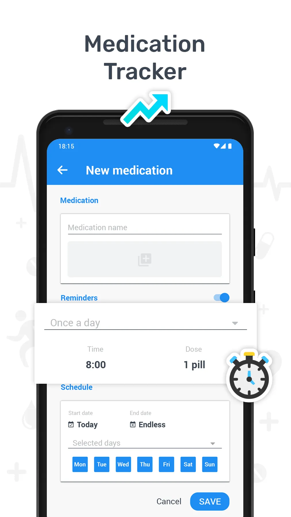 Health tracker & Pill Reminder | Indus Appstore | Screenshot