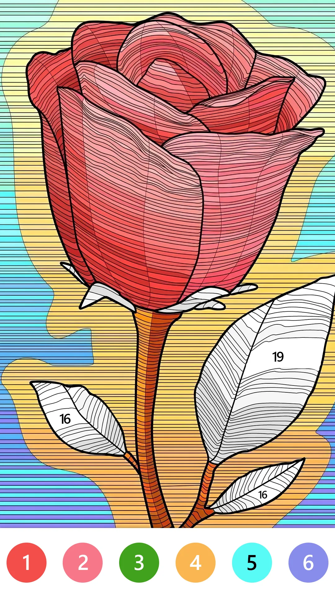 Vivid Color Paint By Number | Indus Appstore | Screenshot