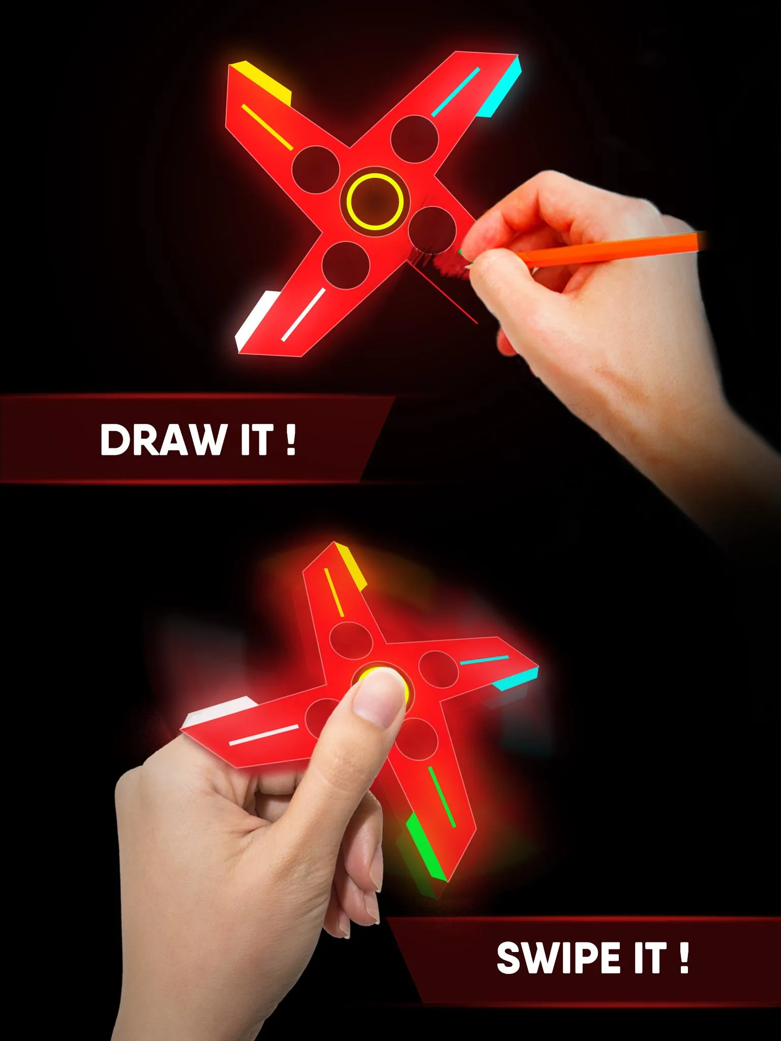 Draw Finger Spinner | Indus Appstore | Screenshot