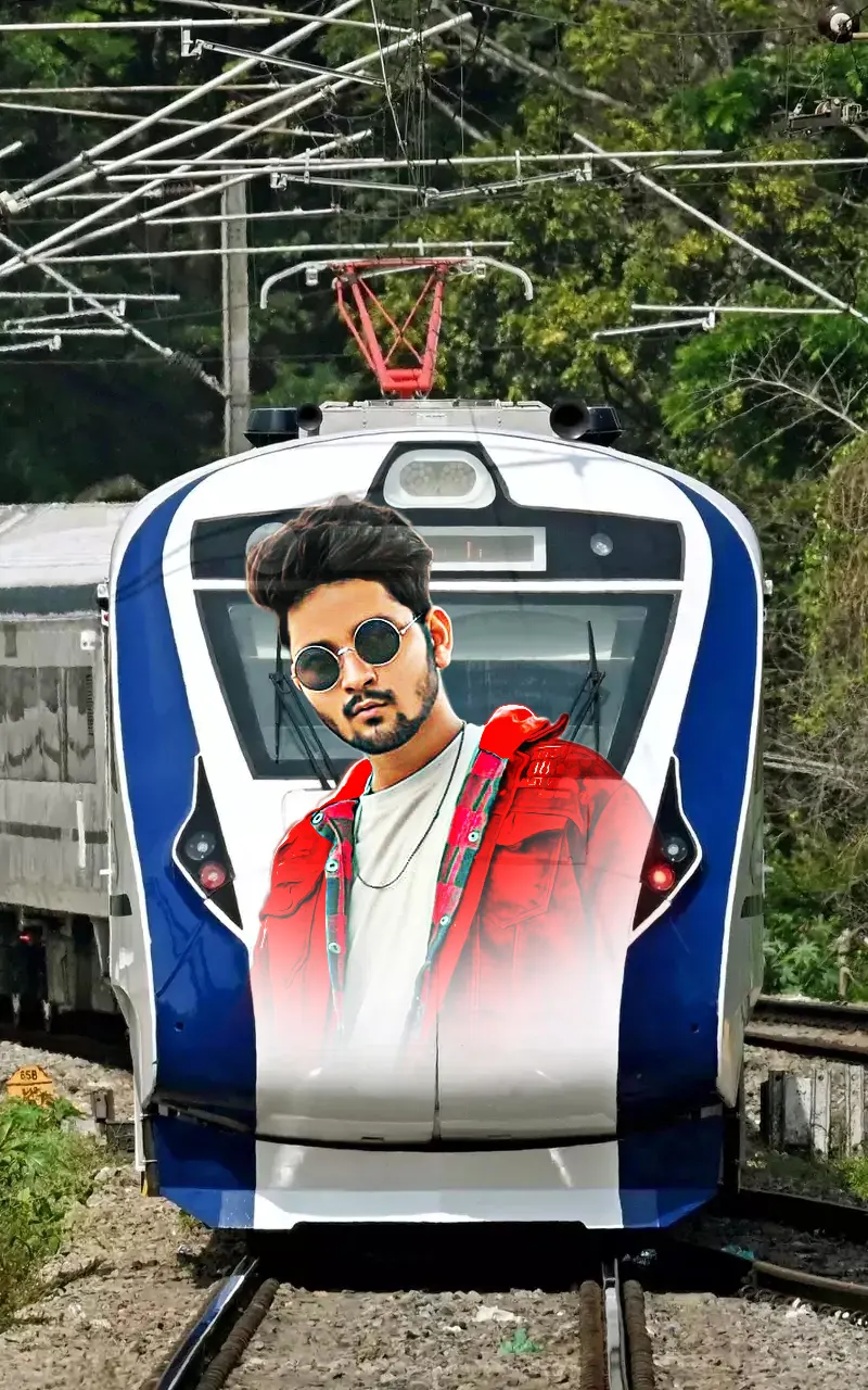 Vande bharat train photo edit | Indus Appstore | Screenshot