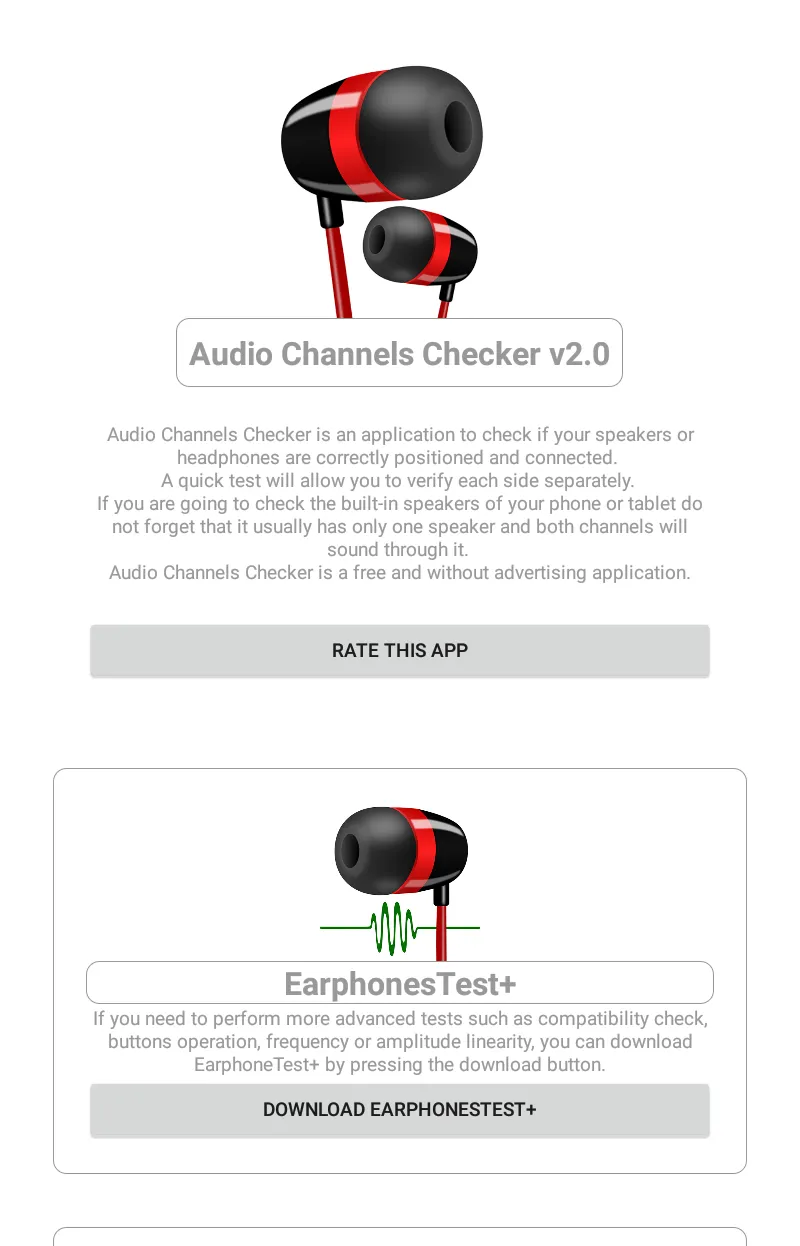 Audio Channels Checker | Indus Appstore | Screenshot