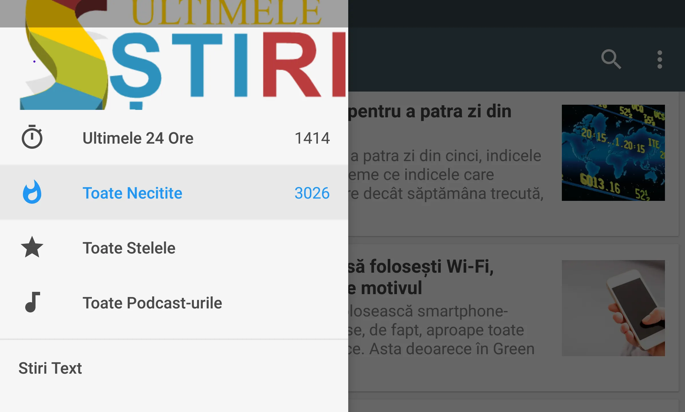 Stiri Romania | Indus Appstore | Screenshot