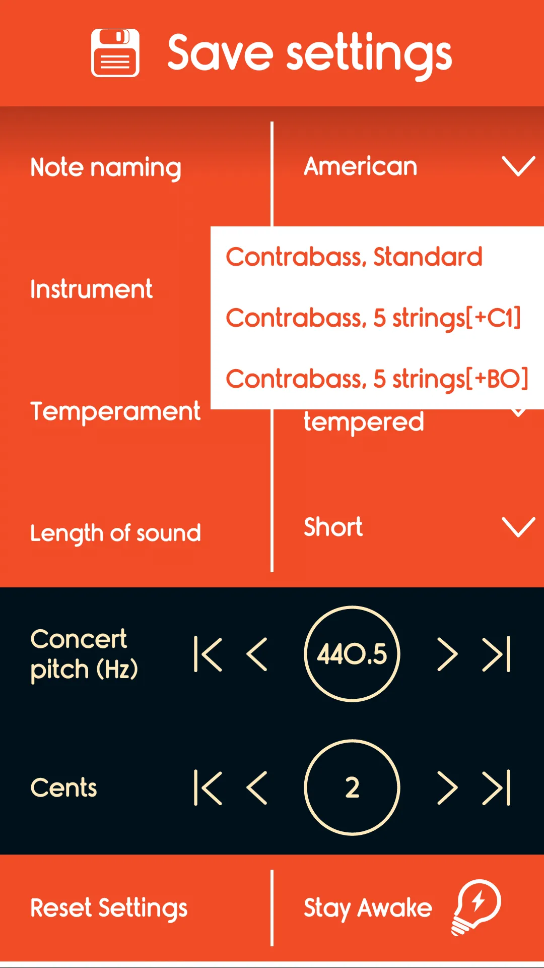 Master Double Bass Tuner | Indus Appstore | Screenshot