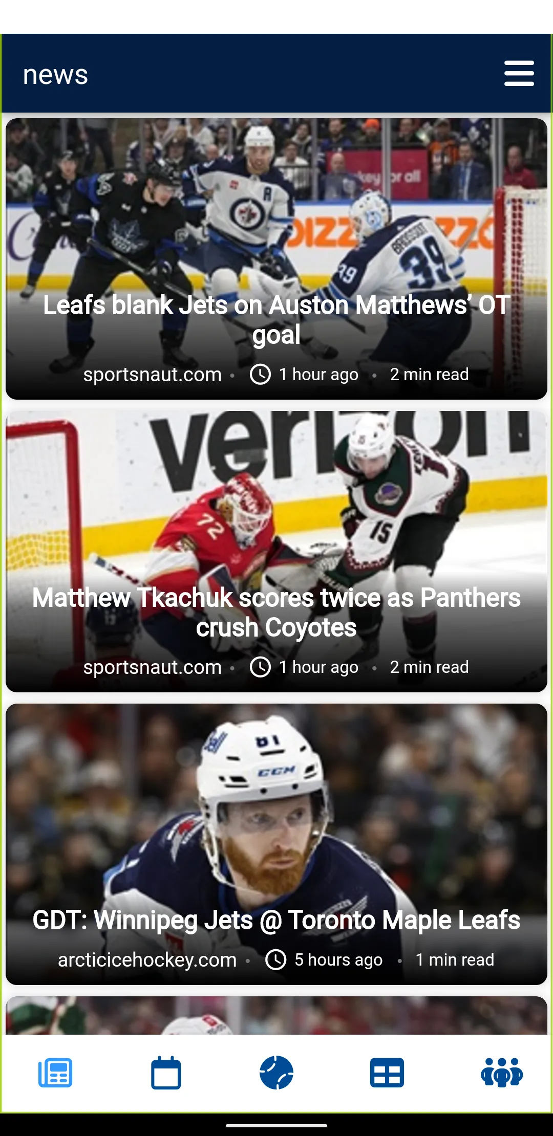 Winnipeg Hockey - Jets Edition | Indus Appstore | Screenshot