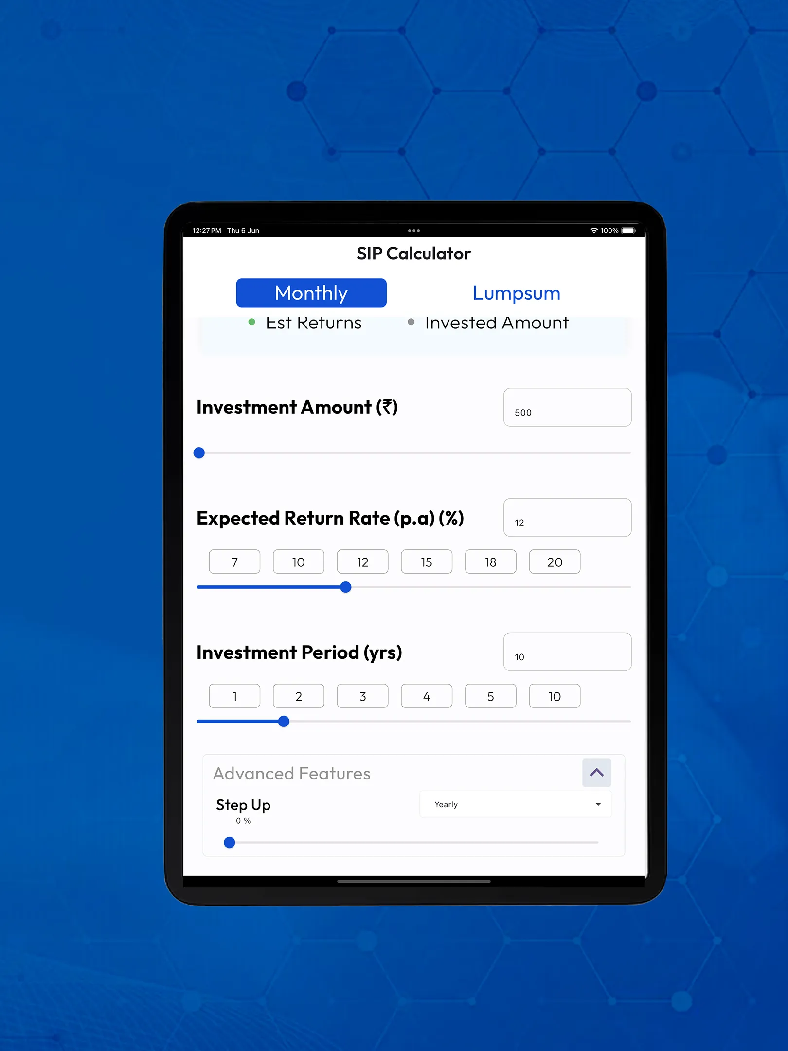 SIP Calculator | Indus Appstore | Screenshot