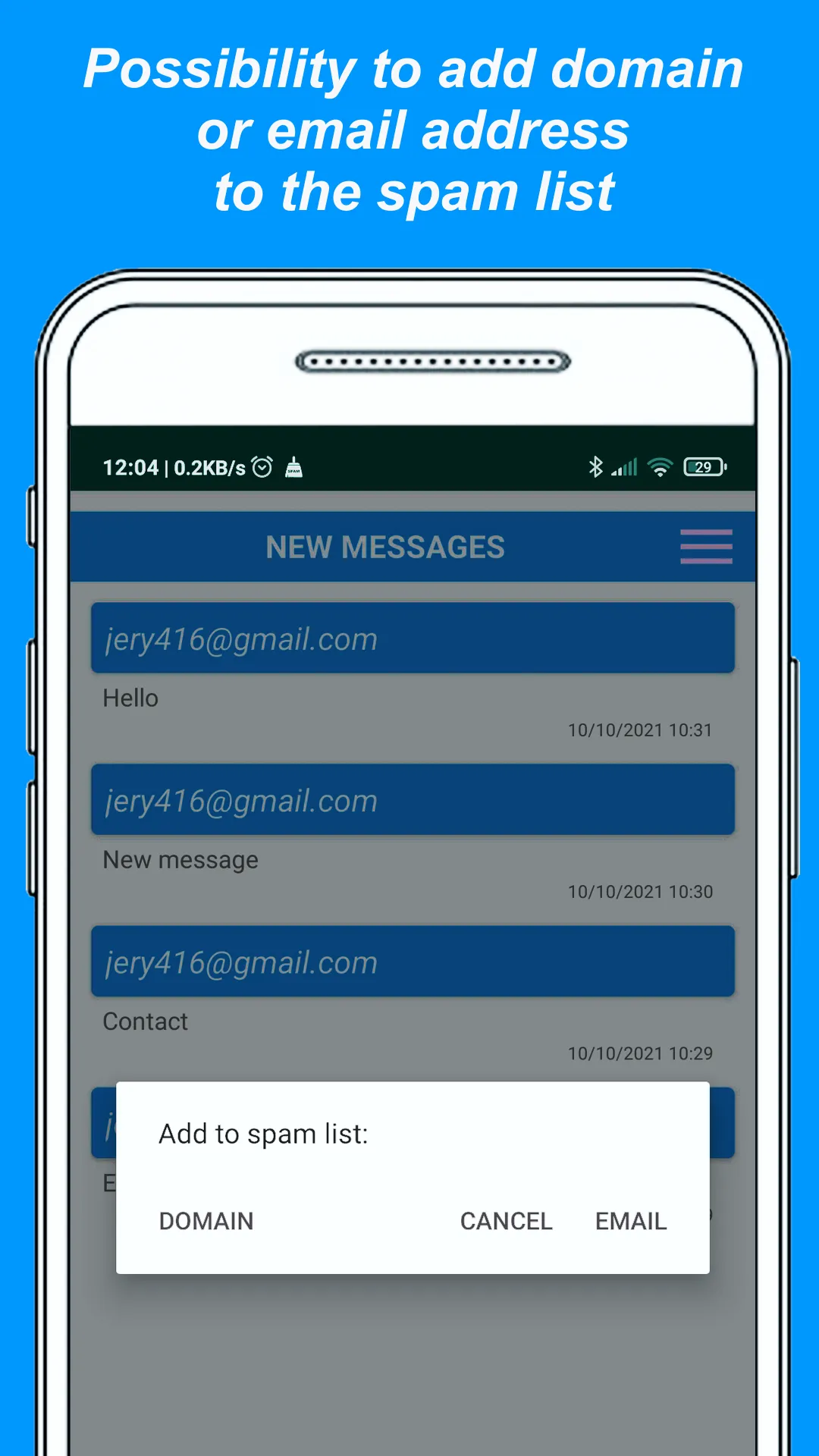 Mail Spam Cleaner | Indus Appstore | Screenshot