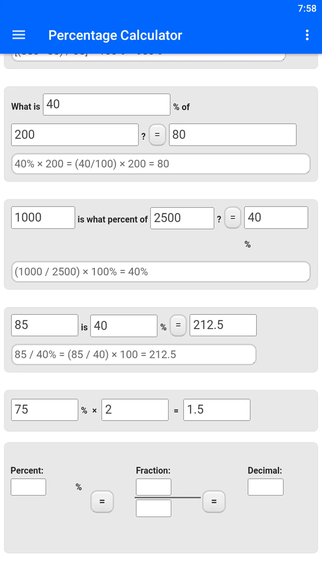 Percentage Calculator | Indus Appstore | Screenshot