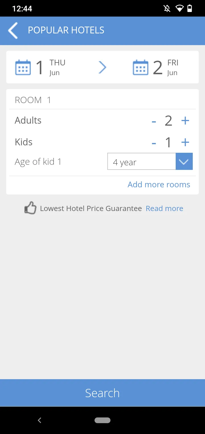 HEI Online Hotel Reservations | Indus Appstore | Screenshot