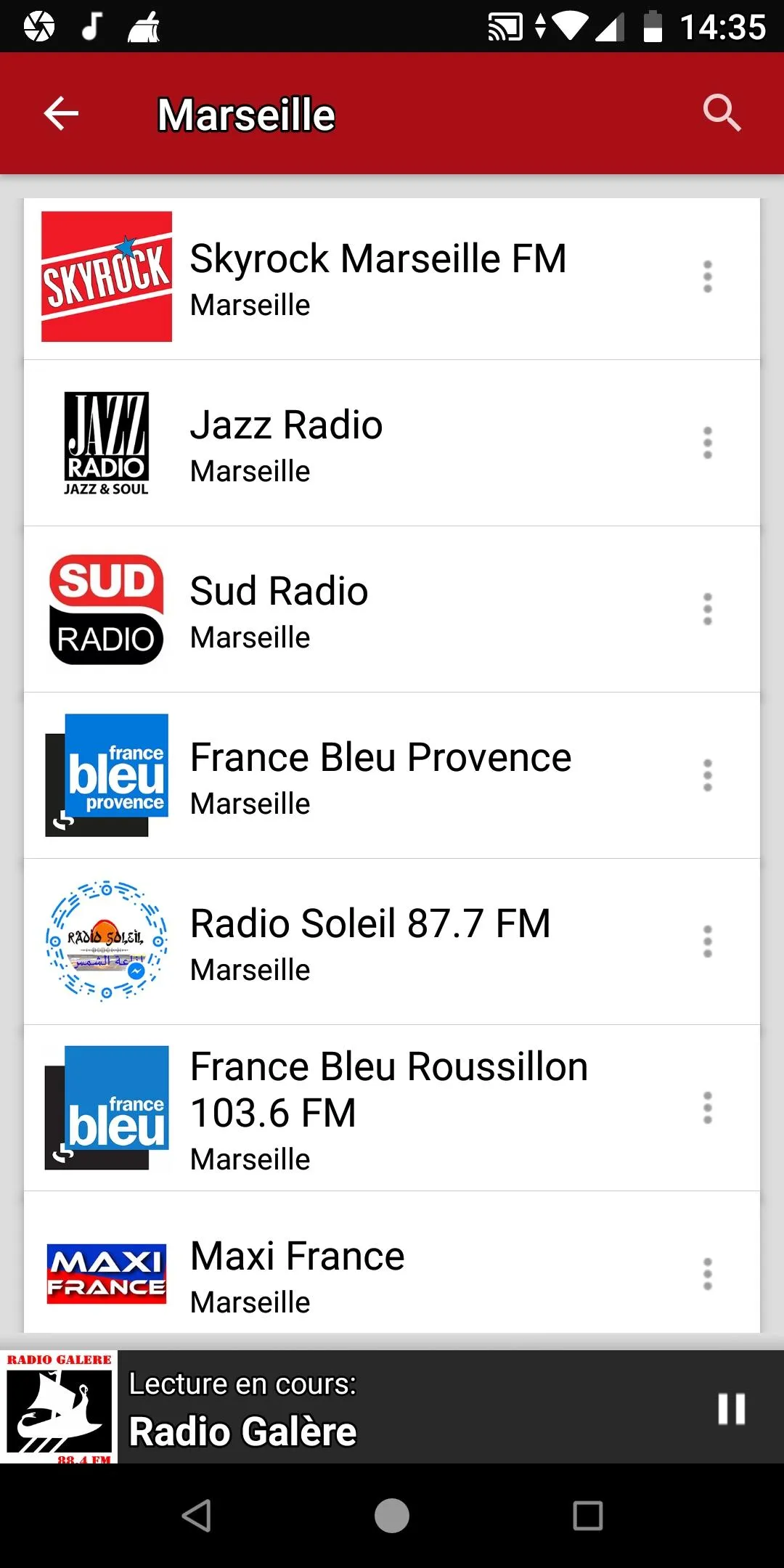 Radios de Marseille | Indus Appstore | Screenshot