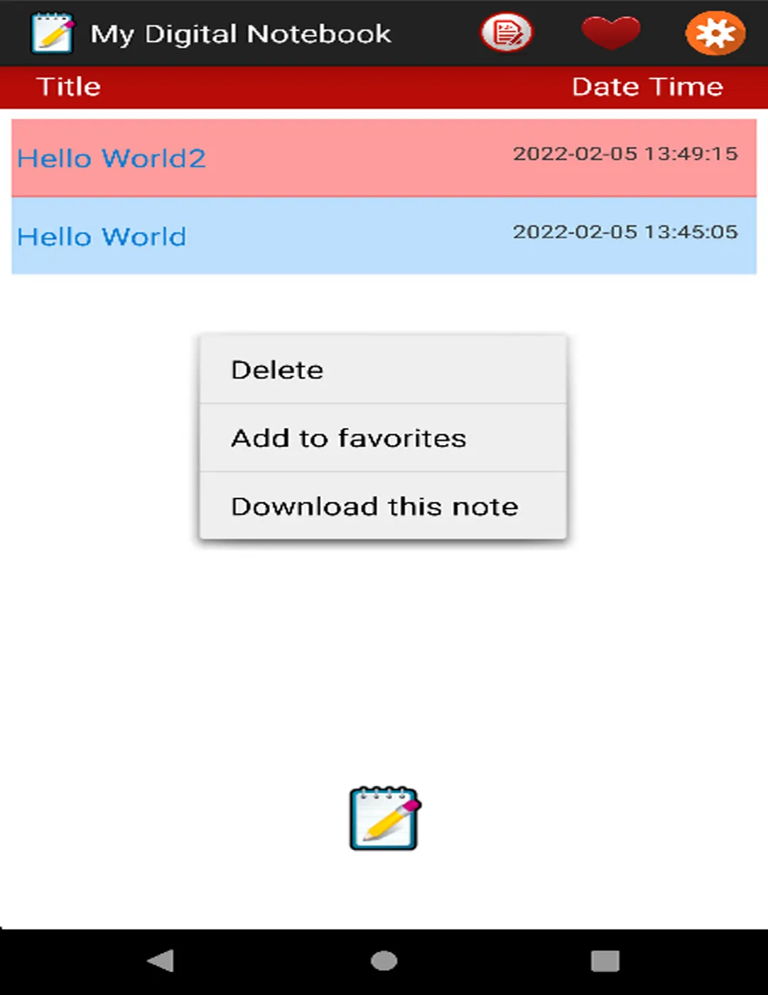 My Notepad | Indus Appstore | Screenshot